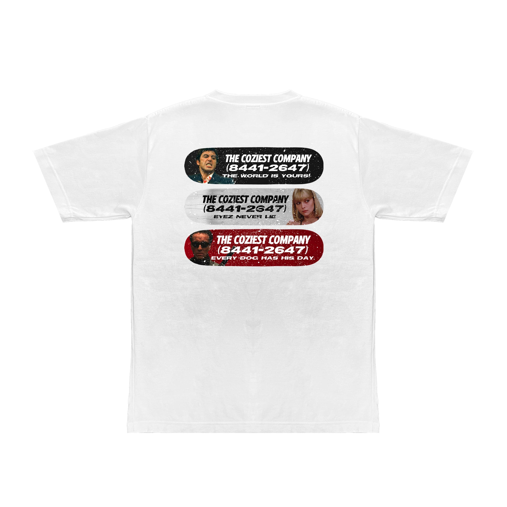 "Three Way" Tee in White Colorway