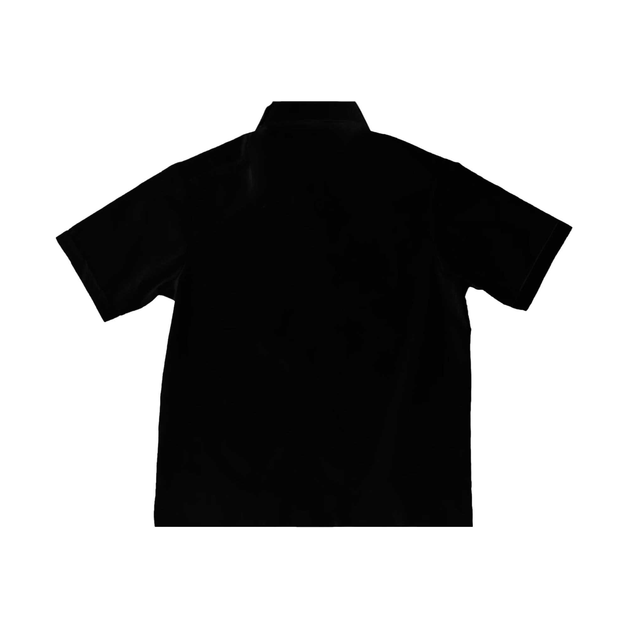 “Old English” Button-down Polo in Black Colorway
