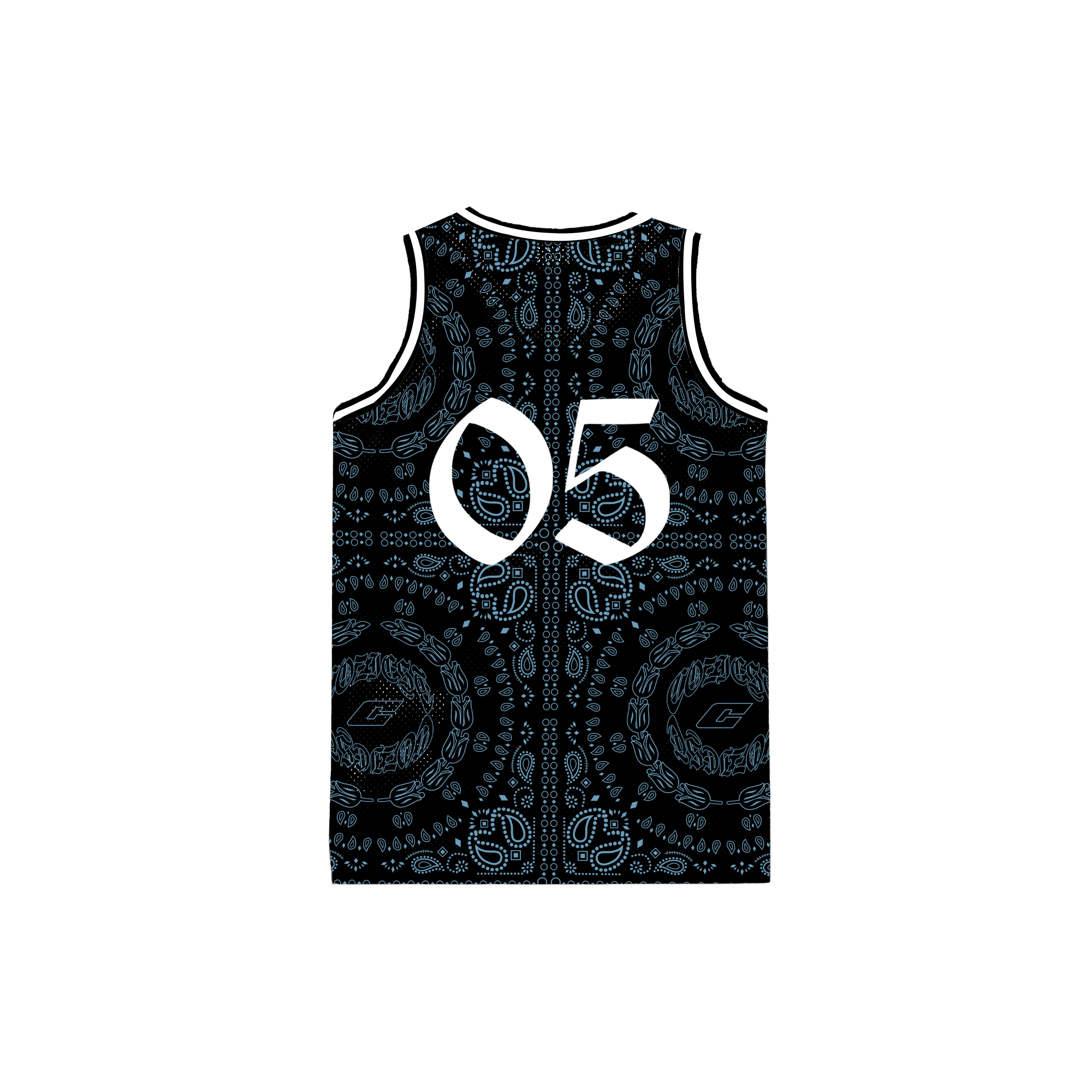 "The Fifth" Mesh Jersey in Black Colorway