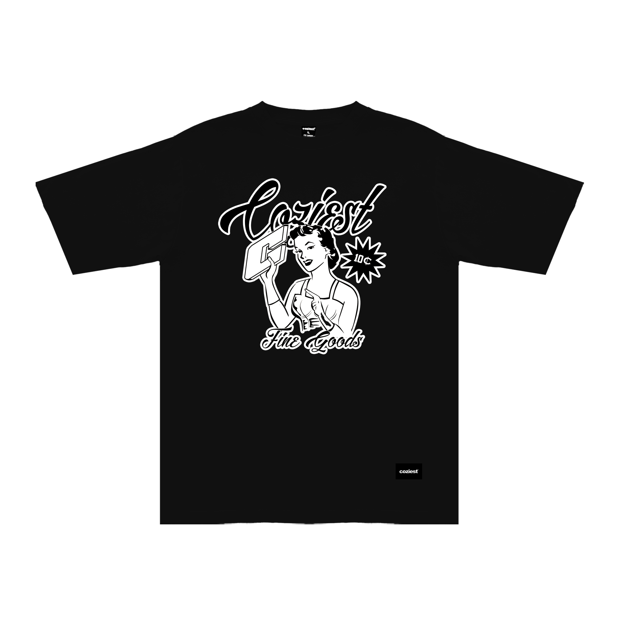 “Fine Goods” Tee in Black Colorway