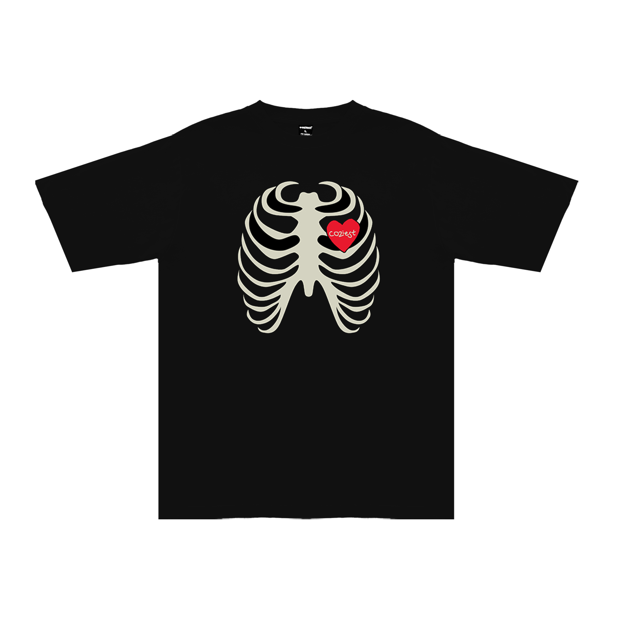 "Bone" Tee in Black Colorway