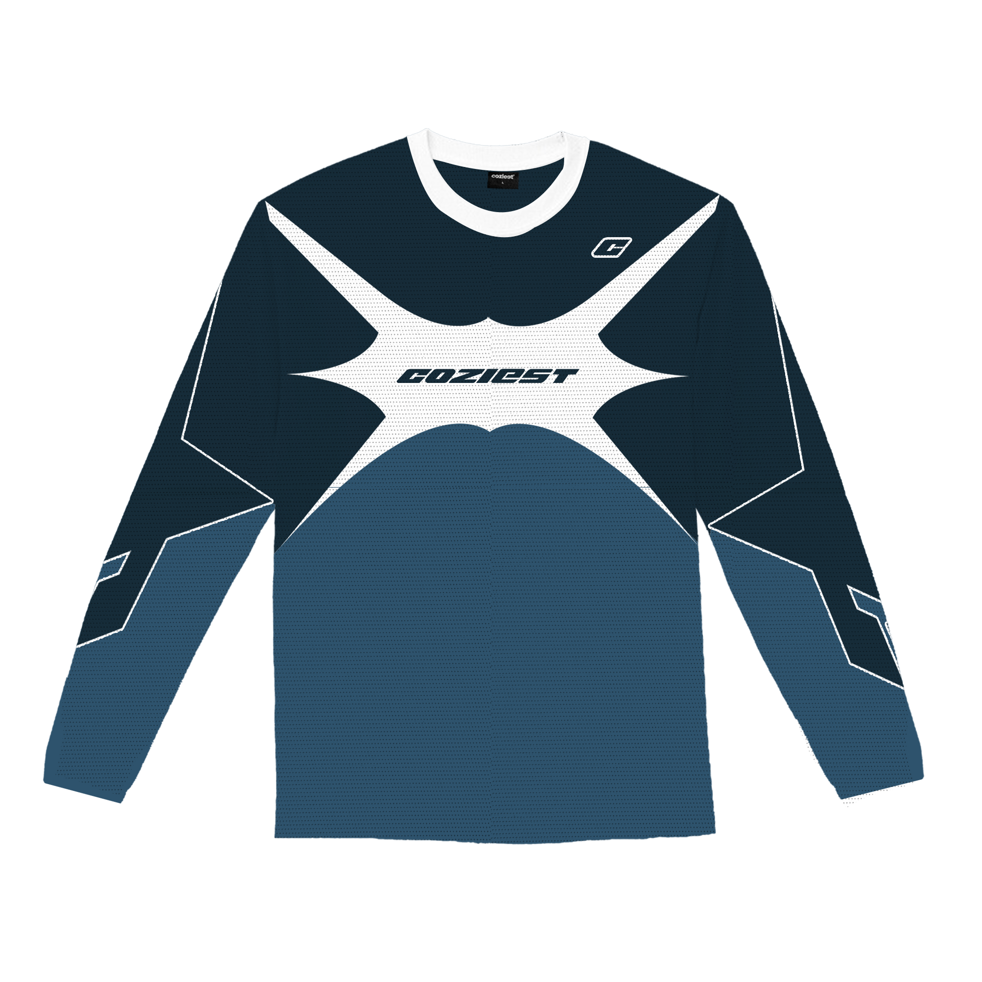 "Rider" Long-sleeves in Blue Colorway