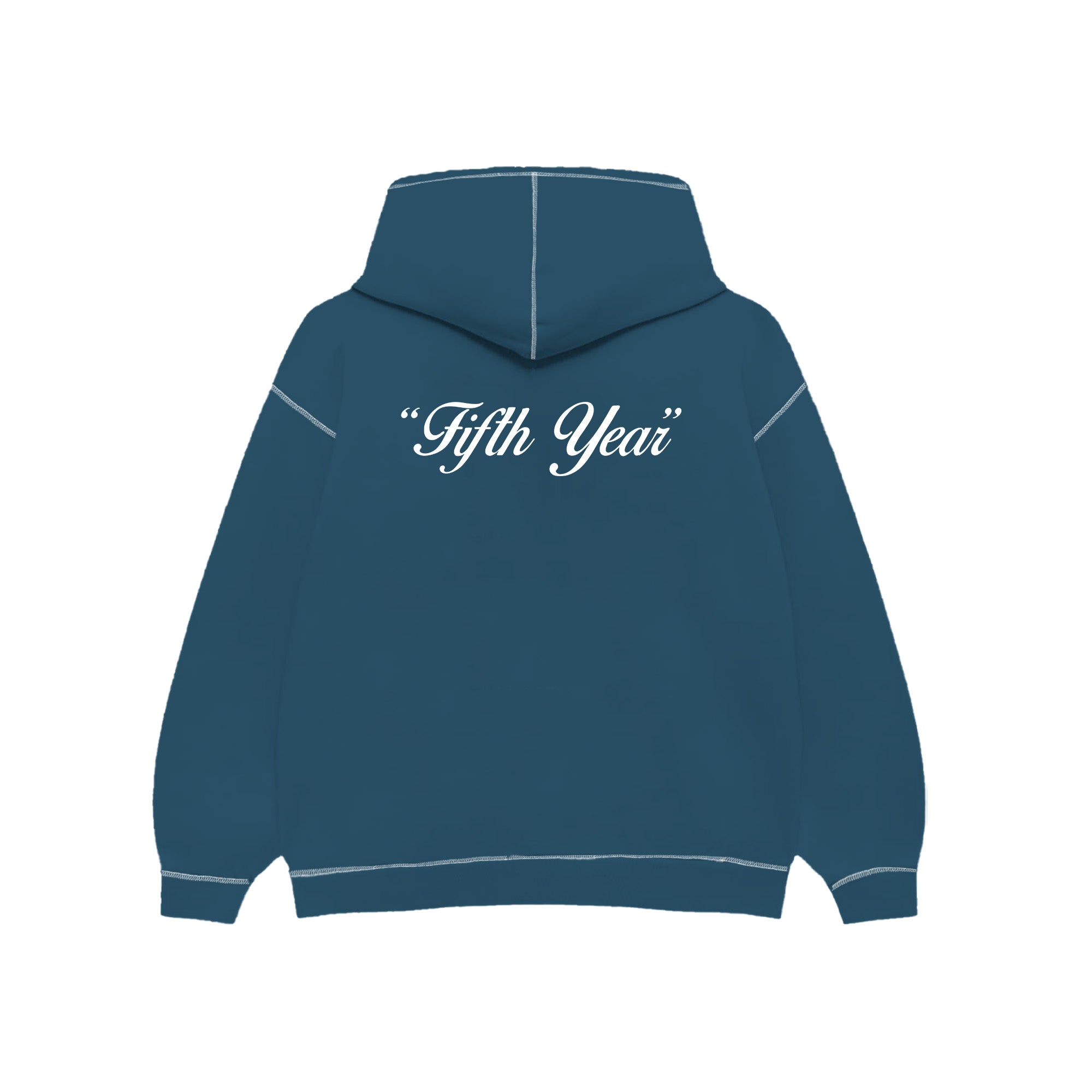 "Old English Arc" Hoodie in Blue Colorway
