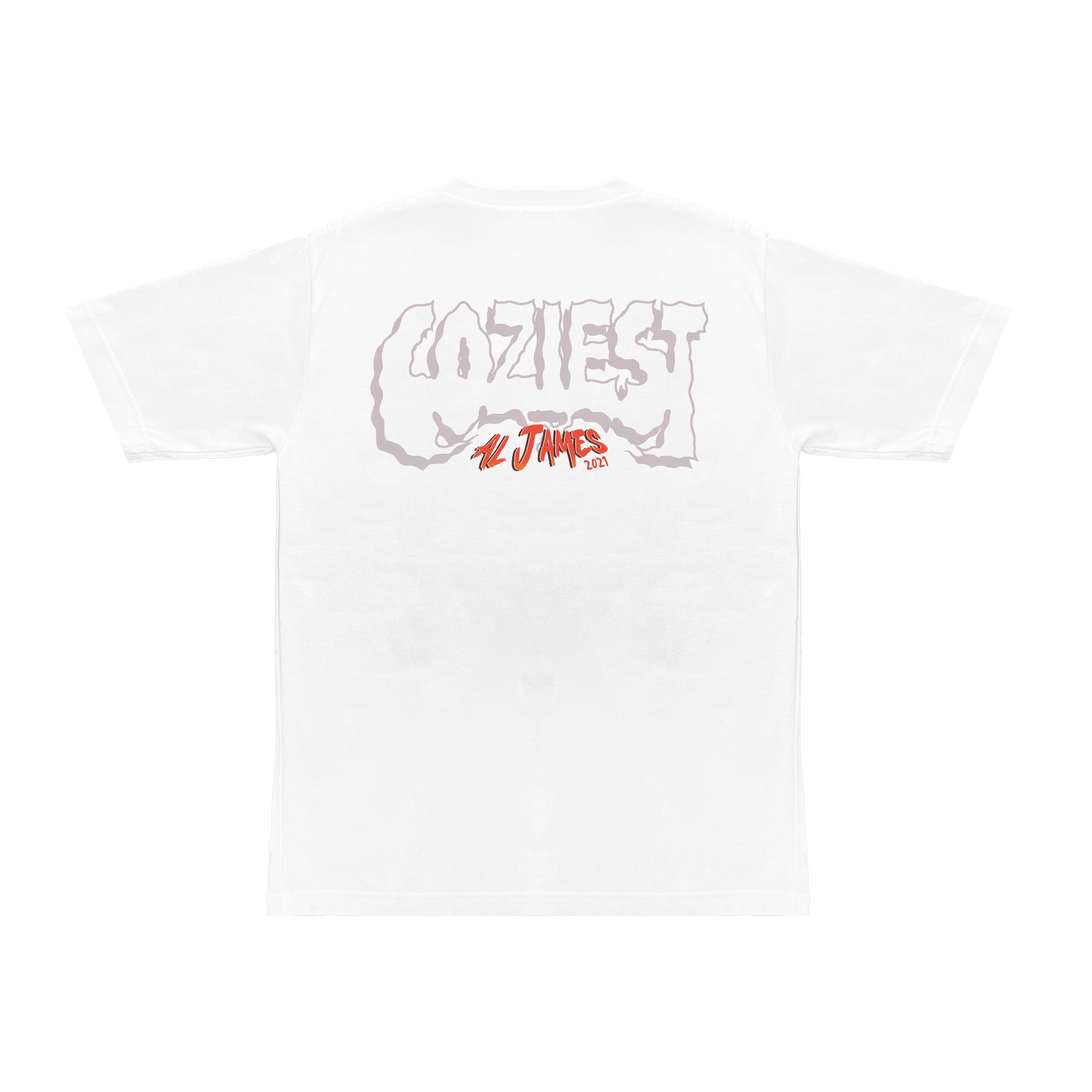 Coziest x Al James White Tee