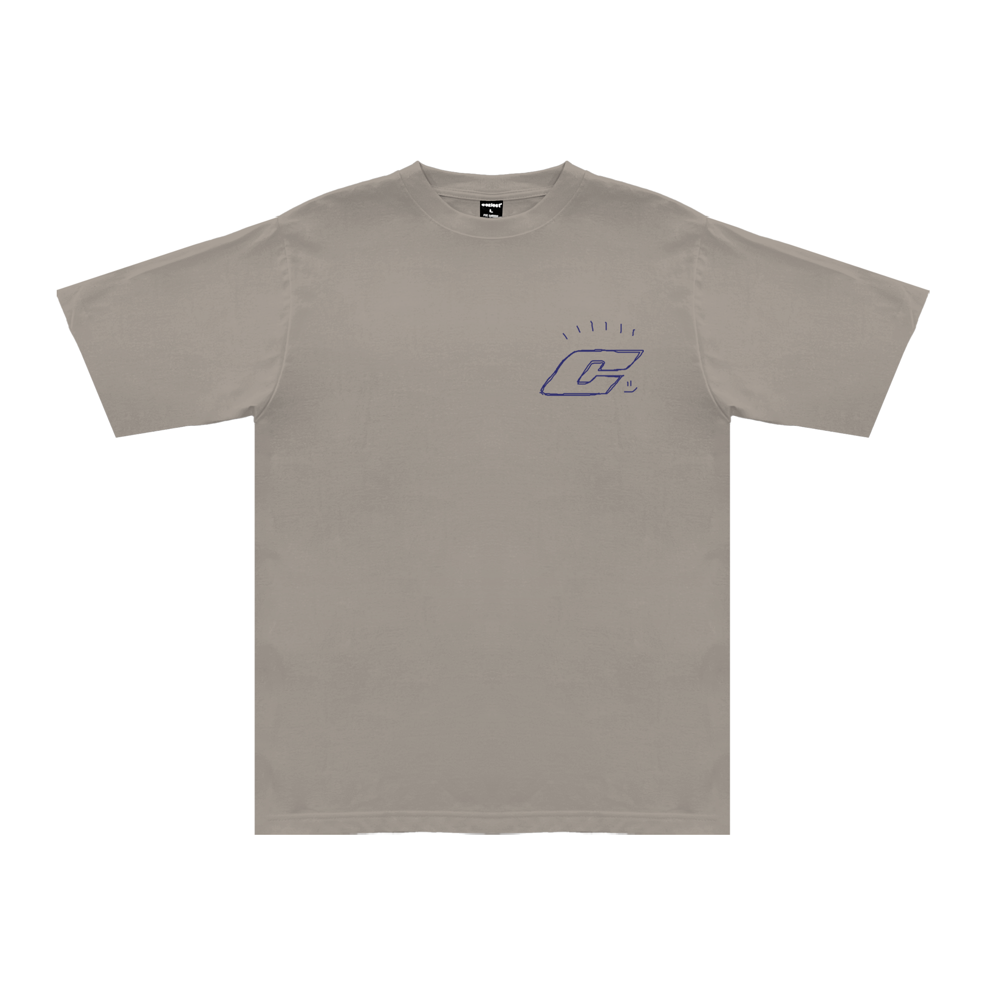 "CJ" Tee in Beige Colorway
