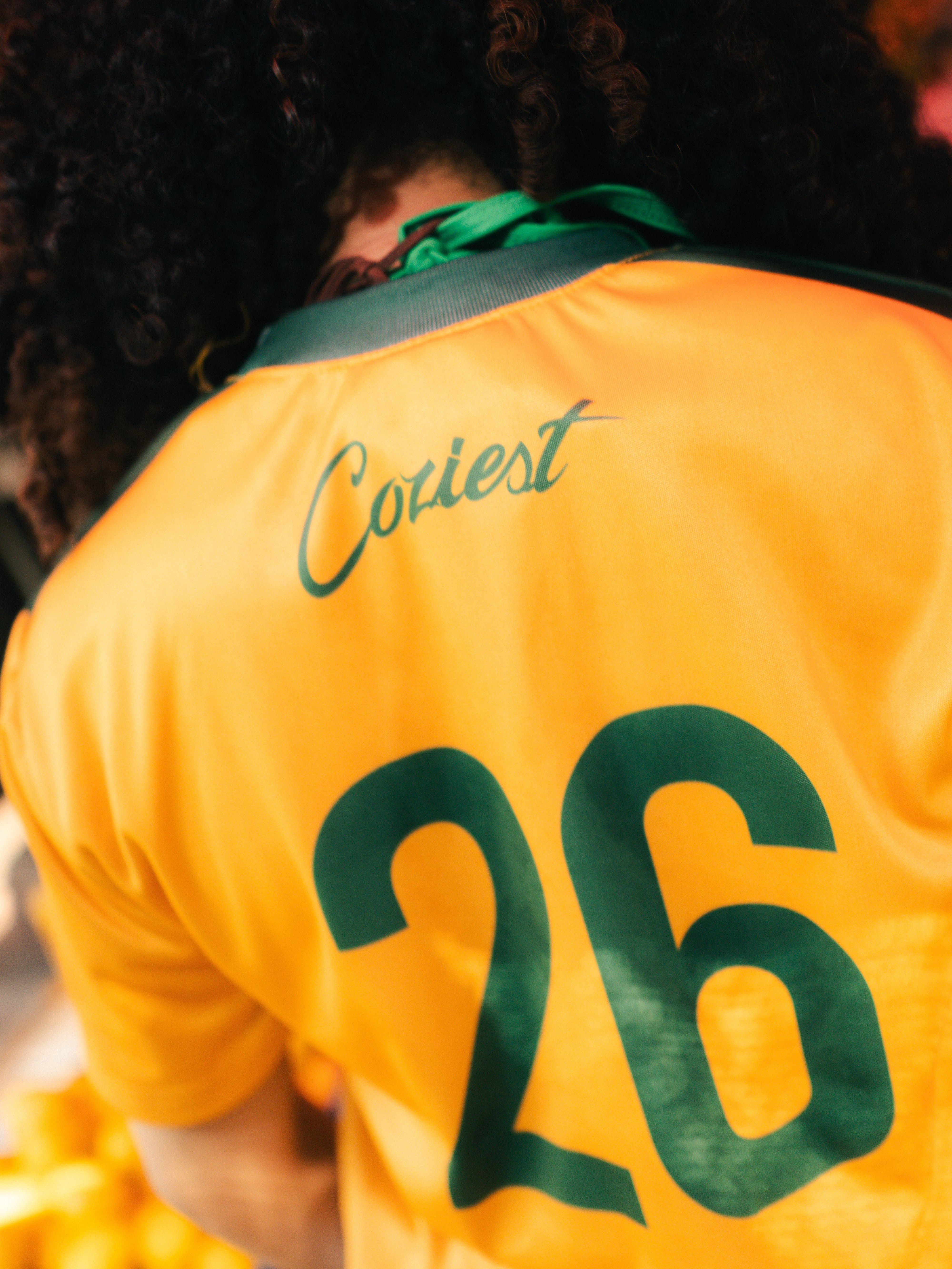 “Summer Soccer” Jersey Tee in Mustard Colorway