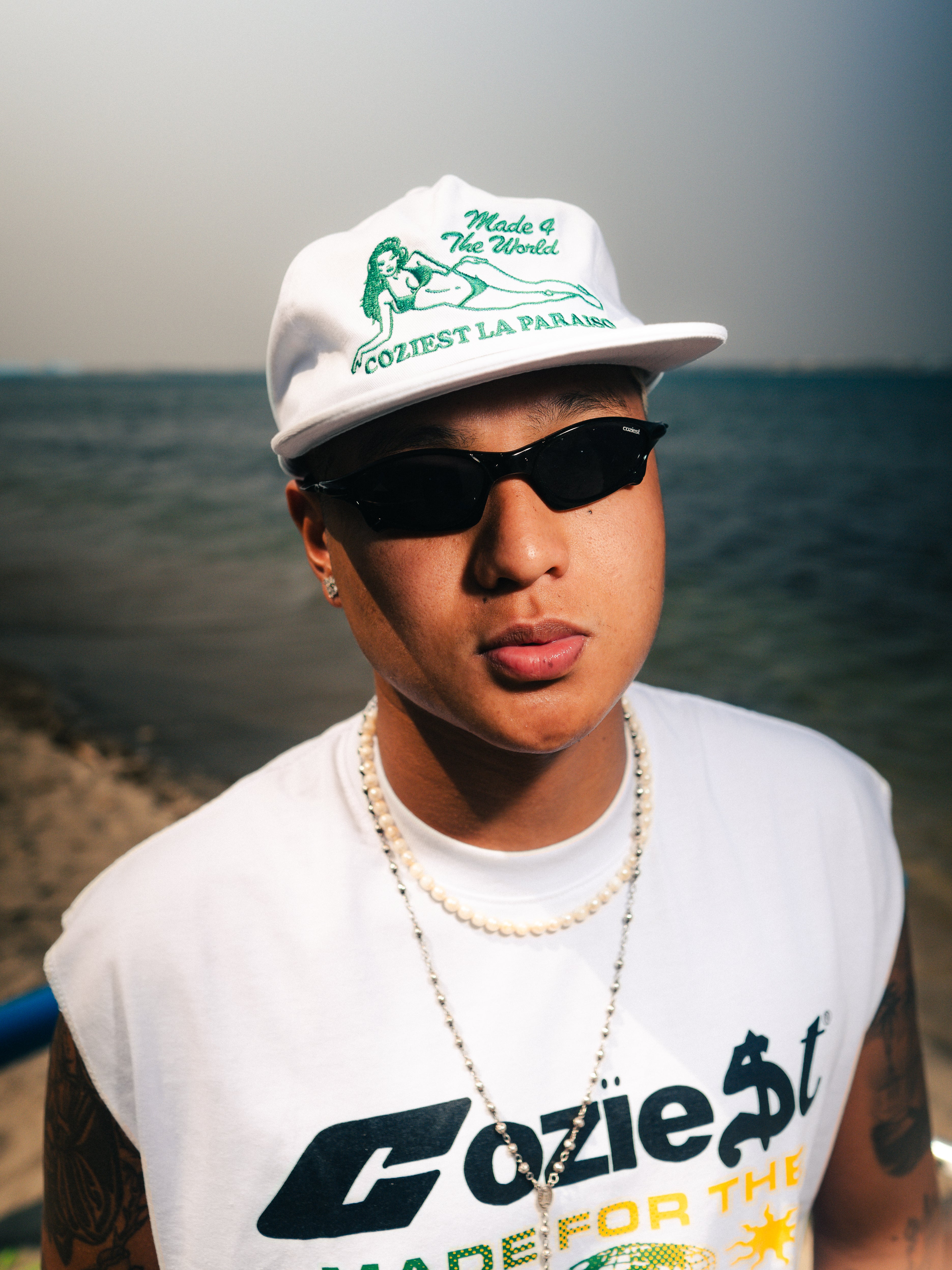 "Muse" Cap in White Colorway
