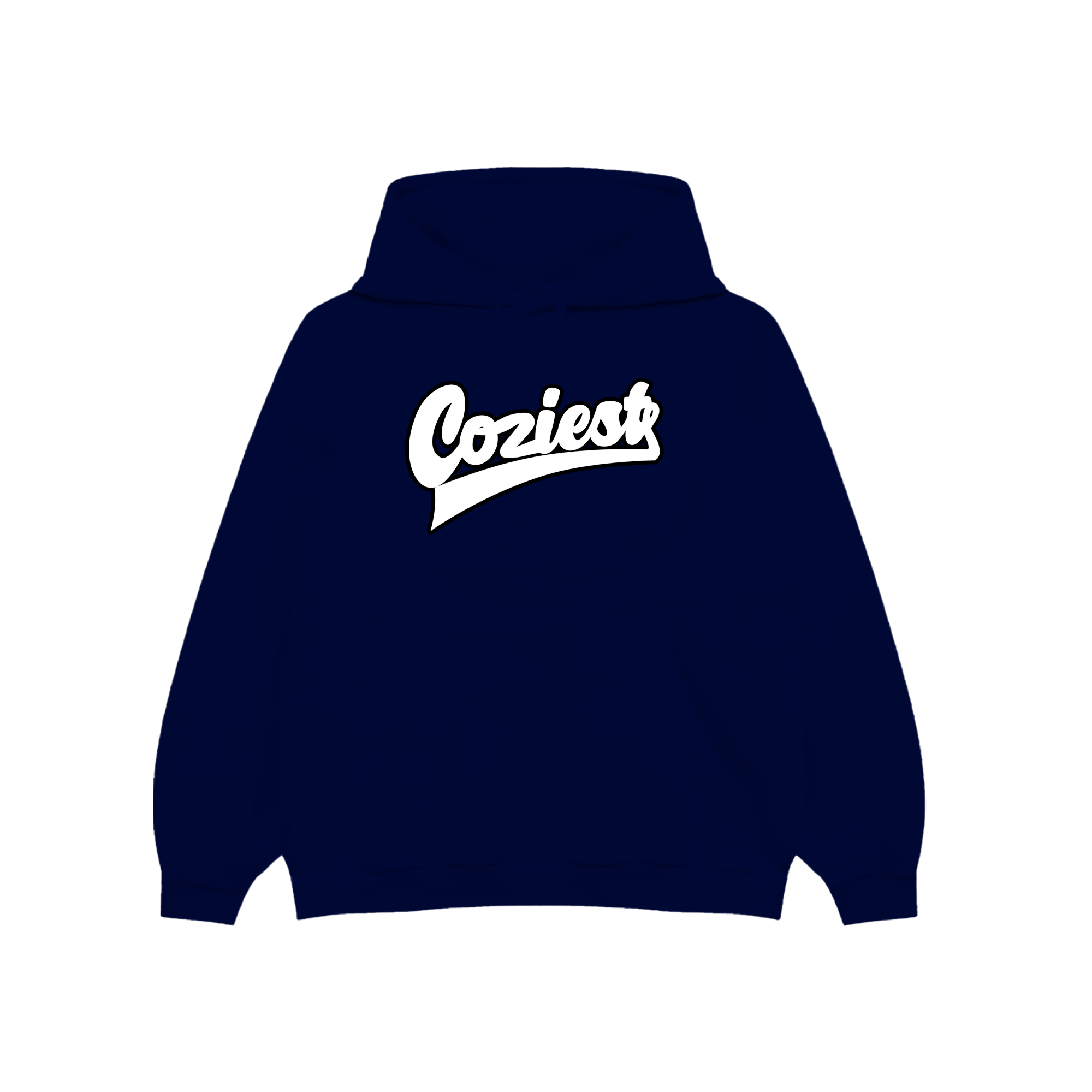 "College" Hoodie in Navy Blue Colorway