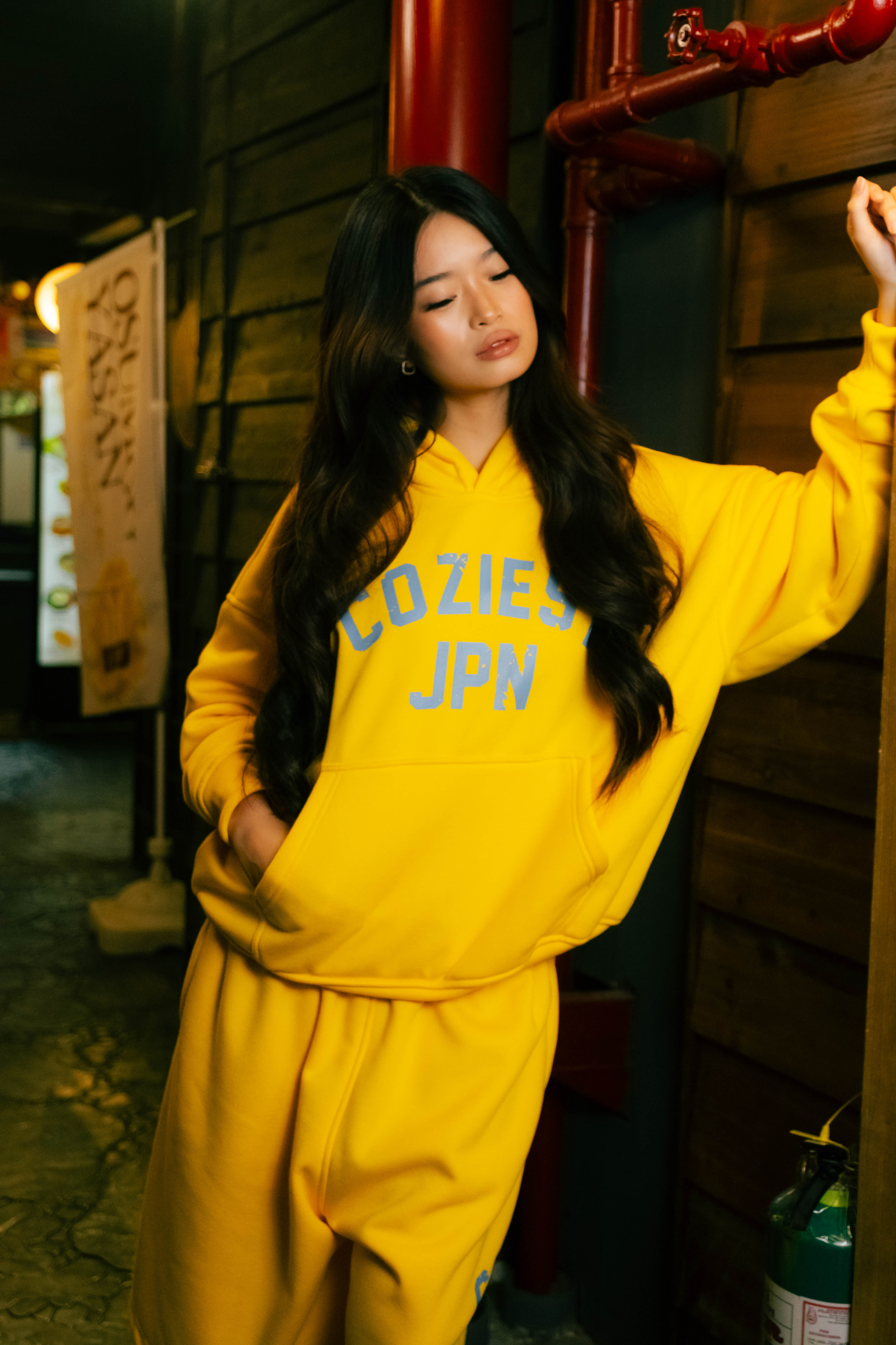 “ARC JPN” Hoodie in Yellow and Black Colorway