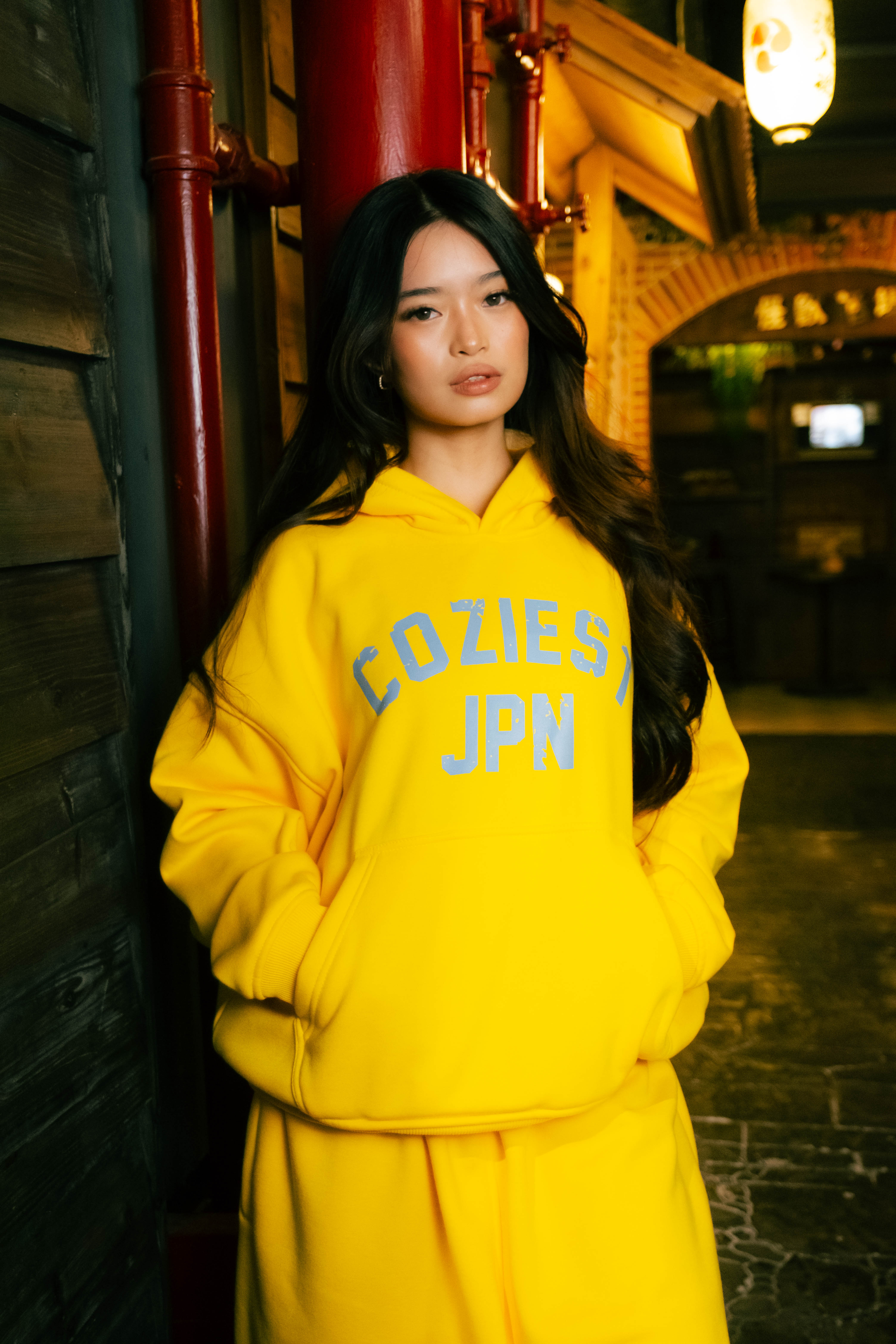 “ARC JPN” Hoodie in Yellow and Black Colorway