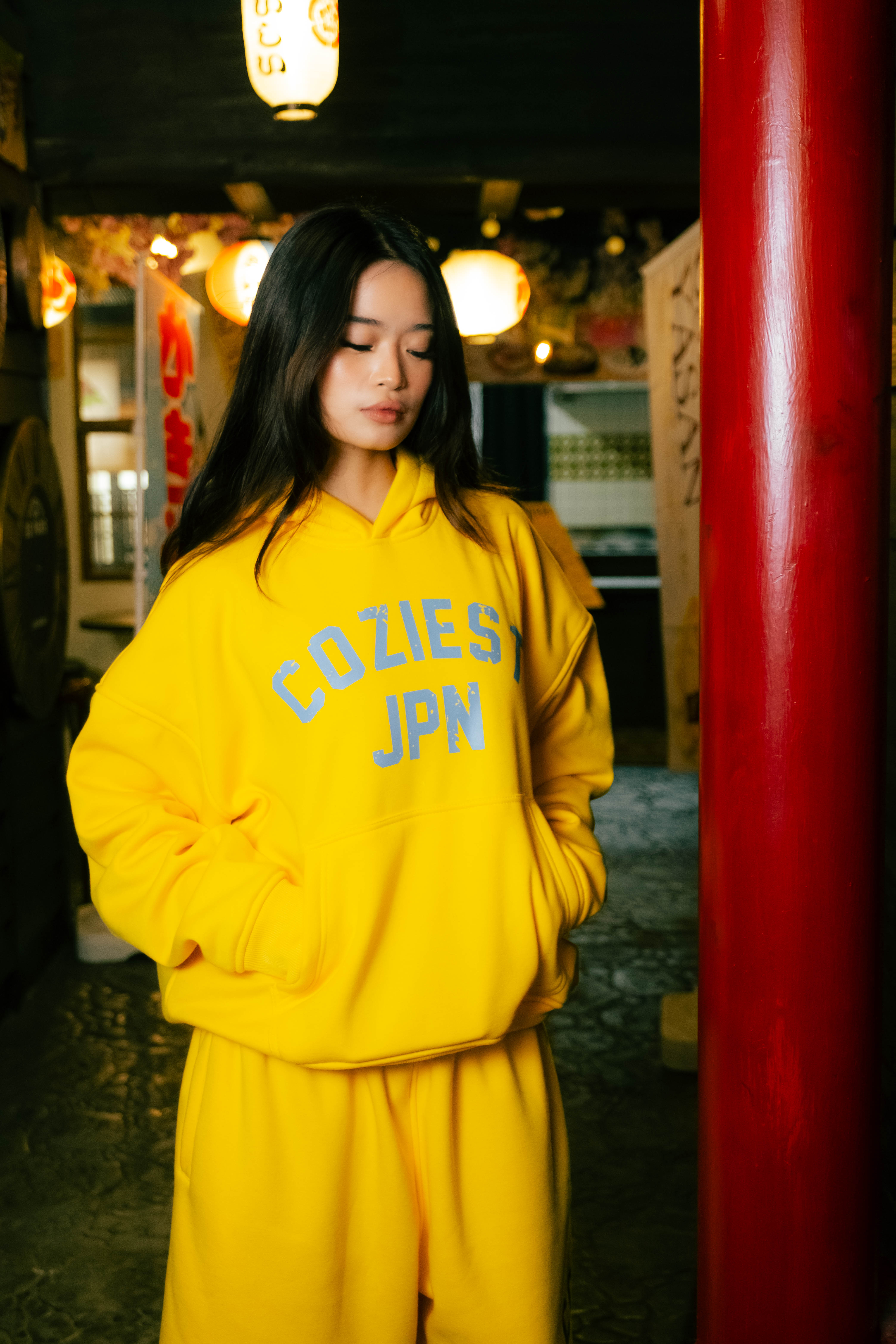 “ARC JPN” Hoodie in Yellow and Black Colorway