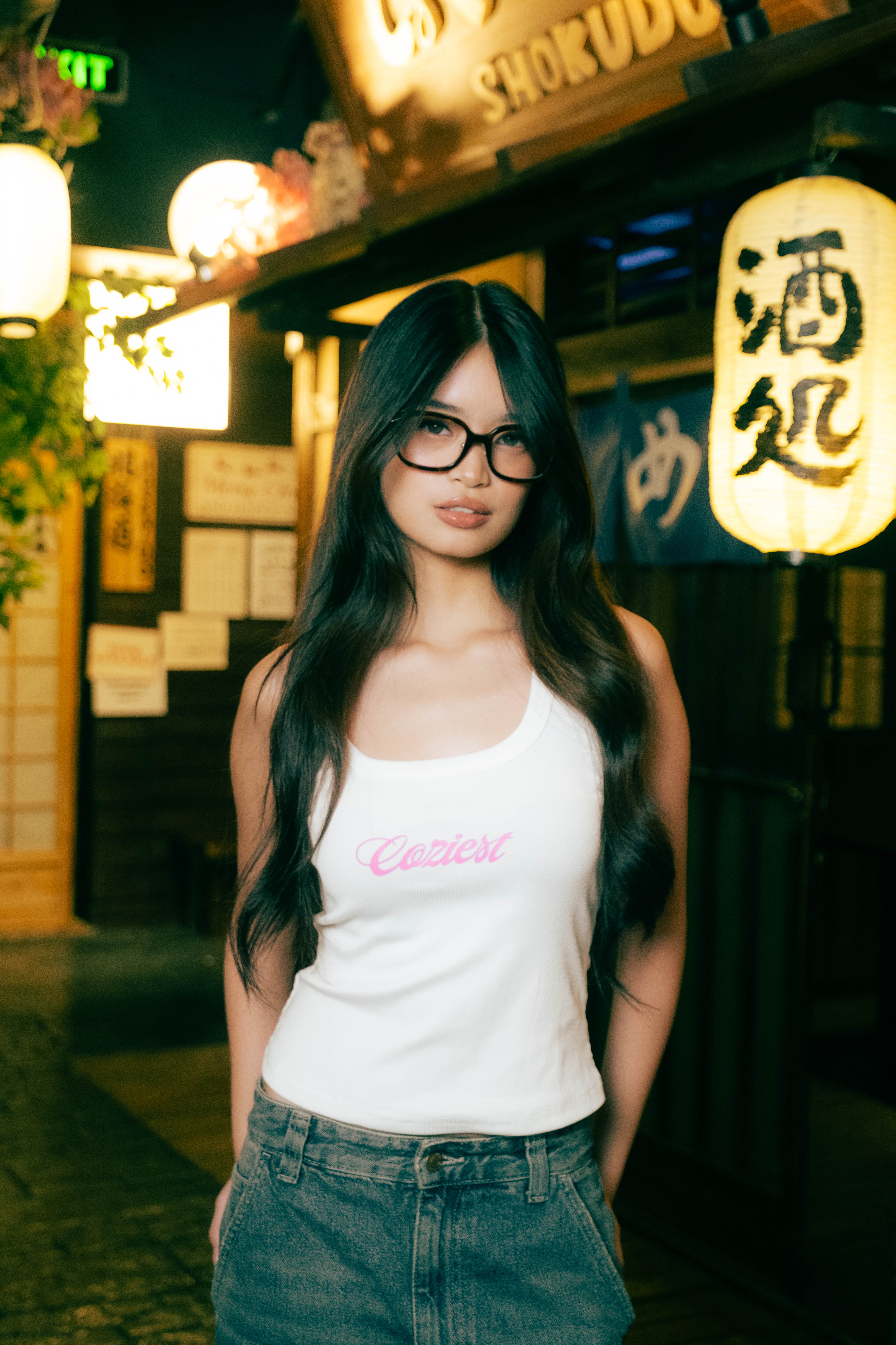 “Grillz” Tank Top in White, Blue and Green