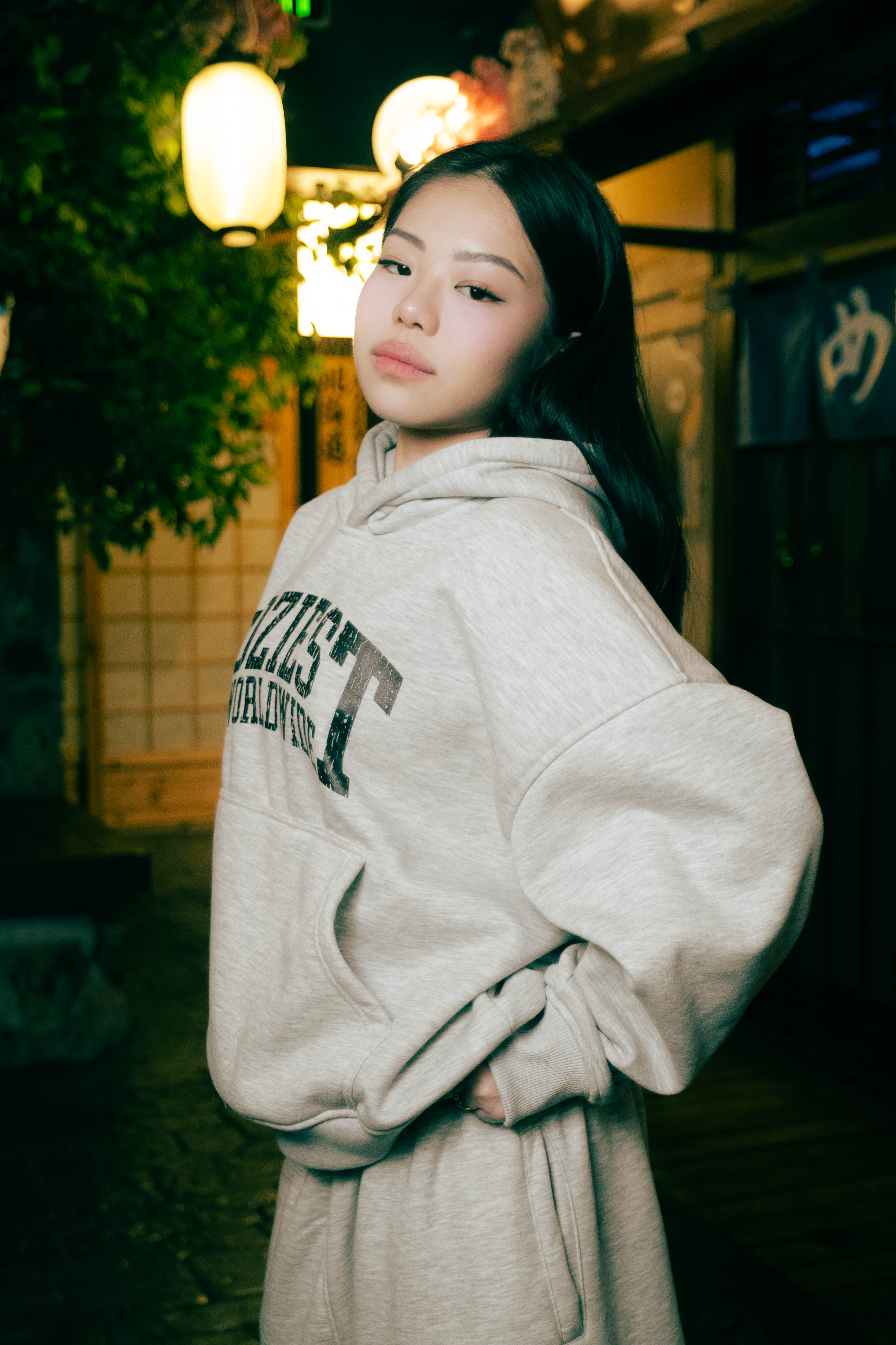 “CWW” Hoodie in Black and Heather Gray Colorway