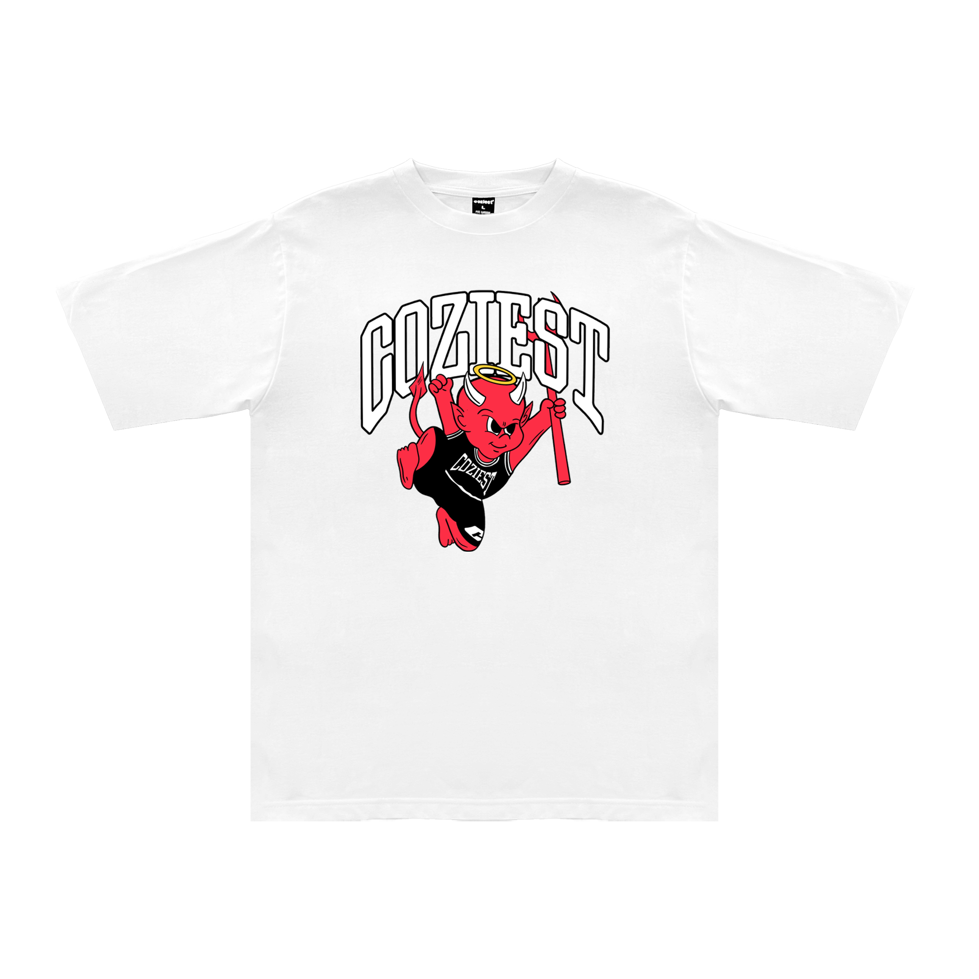 "Devil" Tee in White Colorway