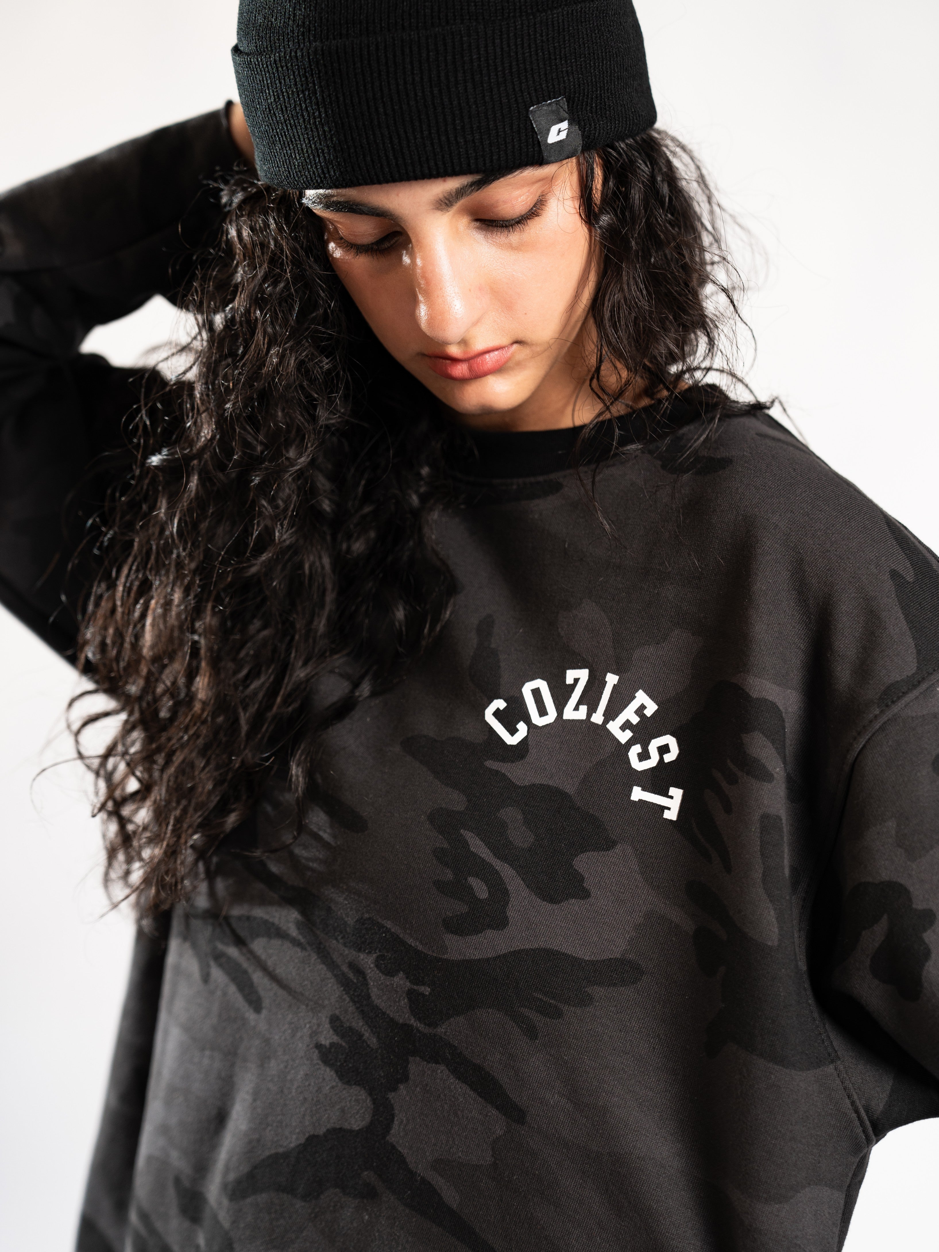 "Subtle Camo" in Black Longsleeve
