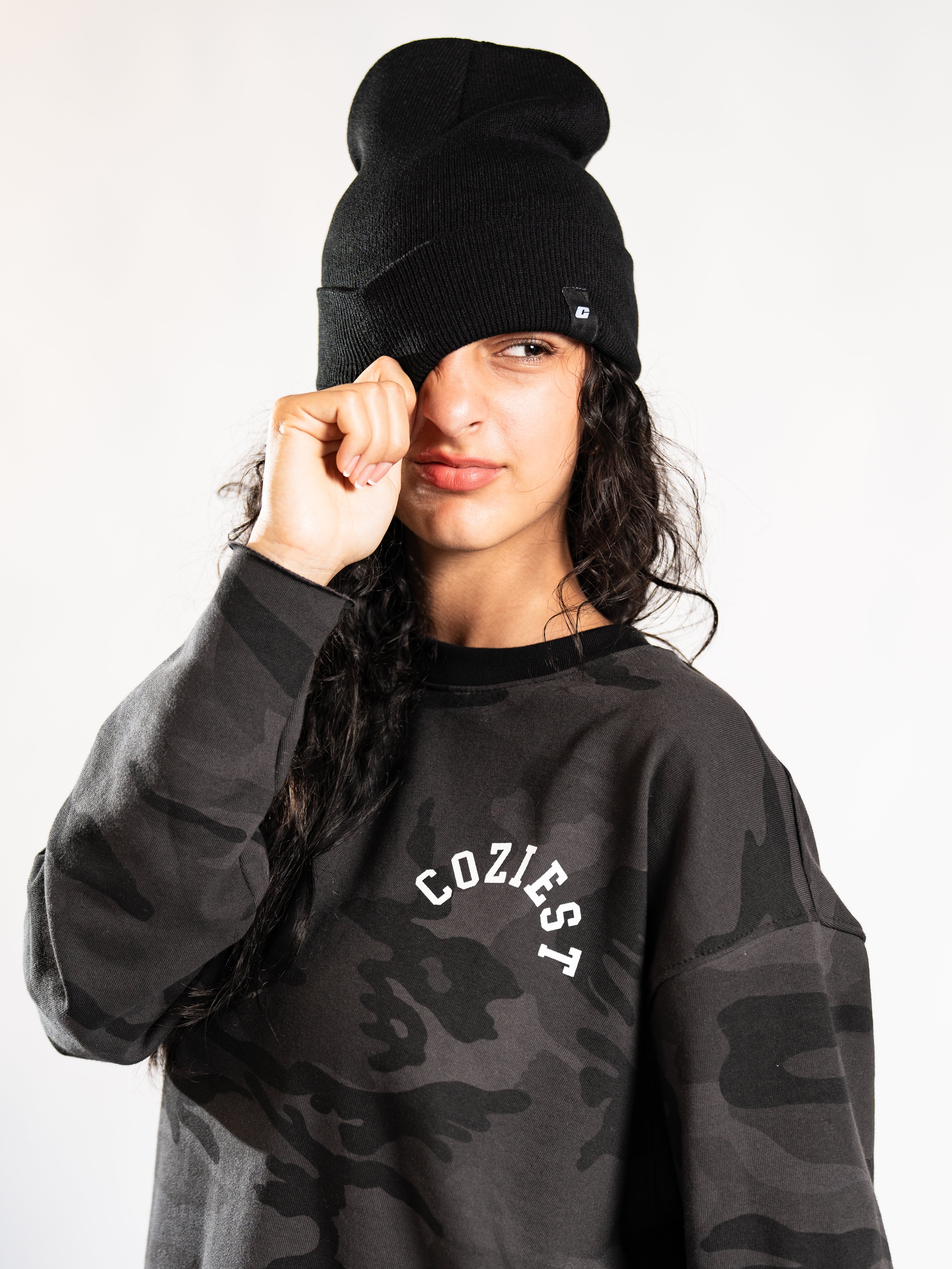 "Subtle Camo" in Black Longsleeve