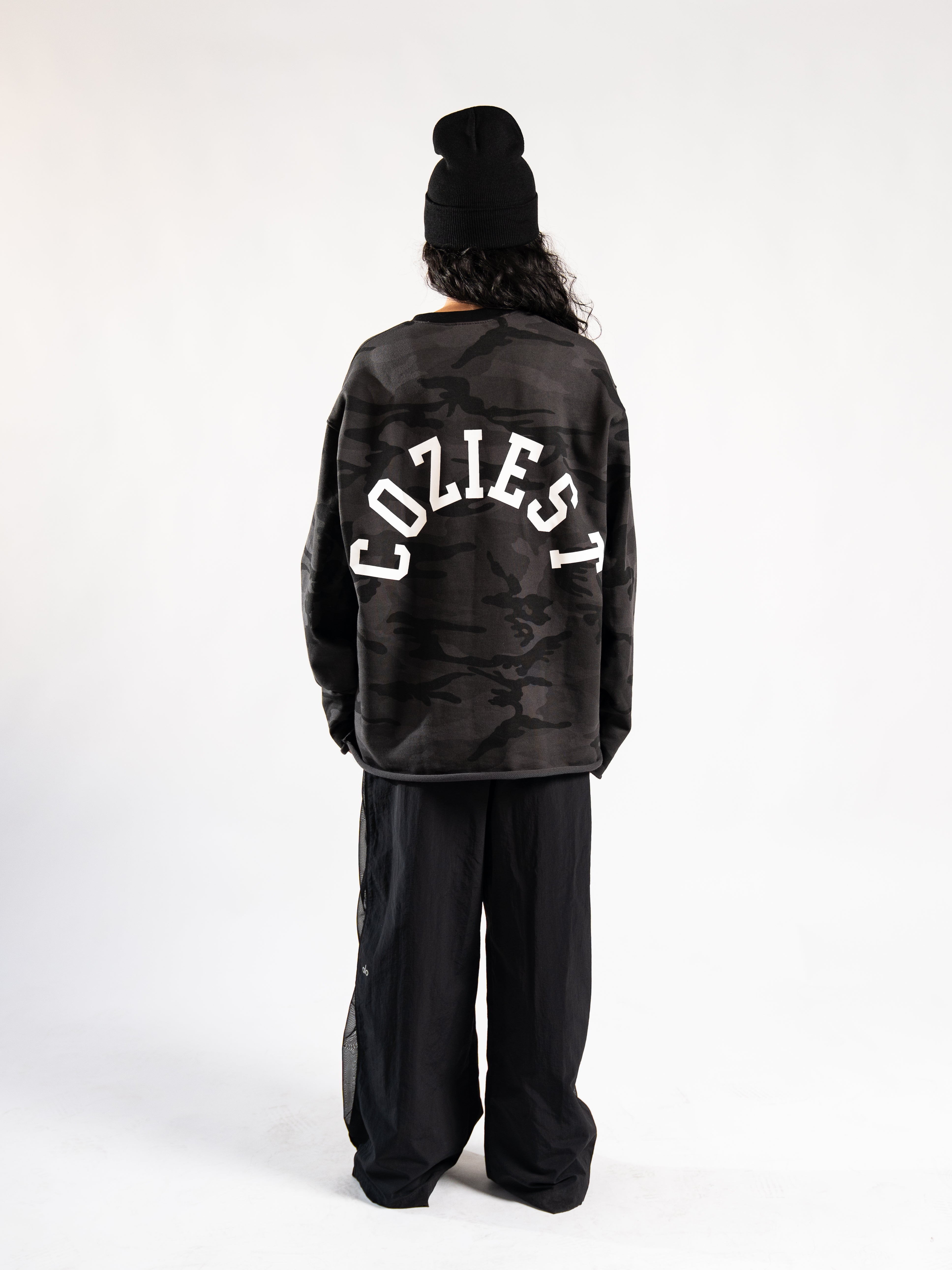 "Subtle Camo" in Black Longsleeve