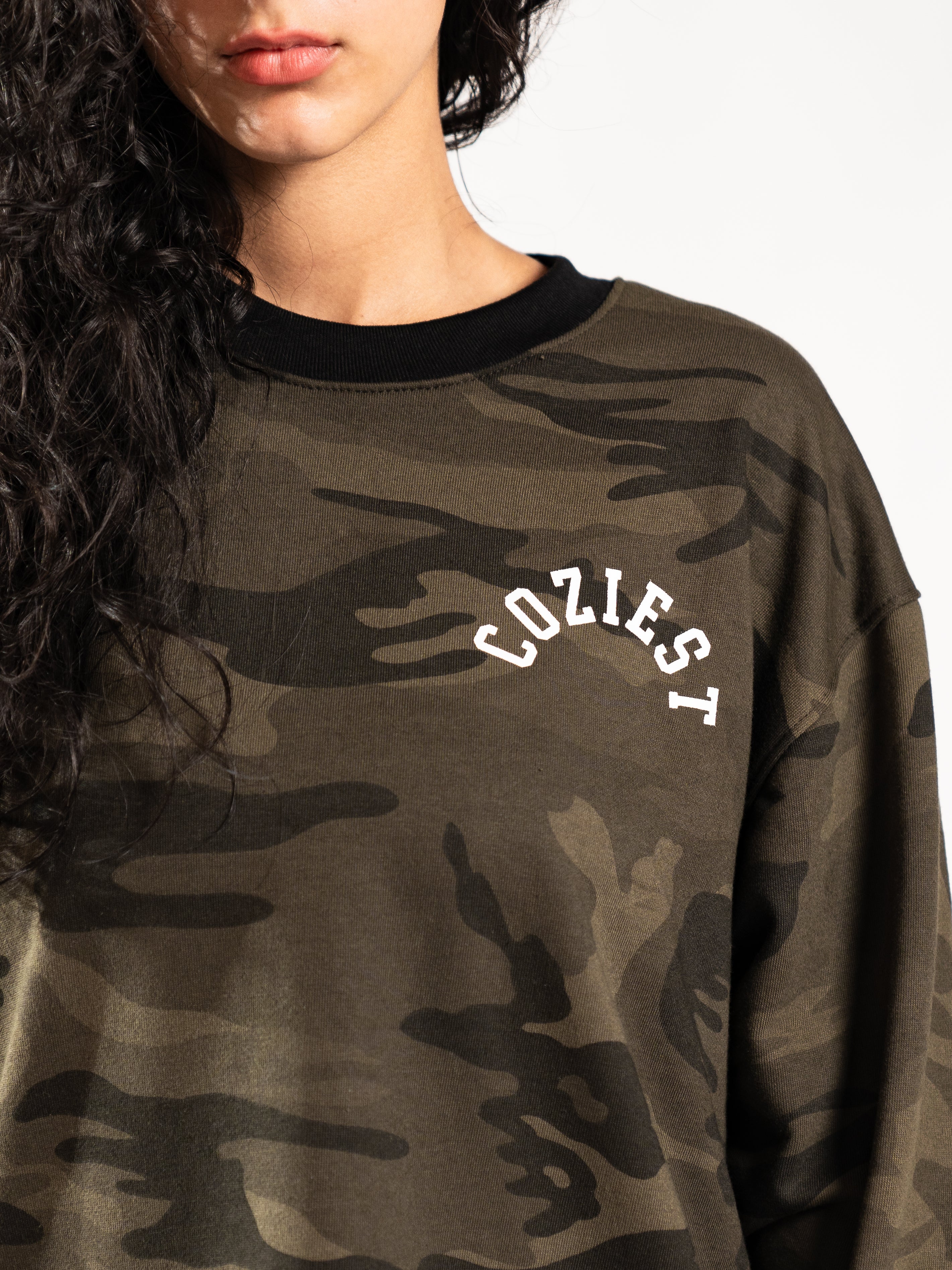 "Subtle Camo" in Moss Green Longsleeve