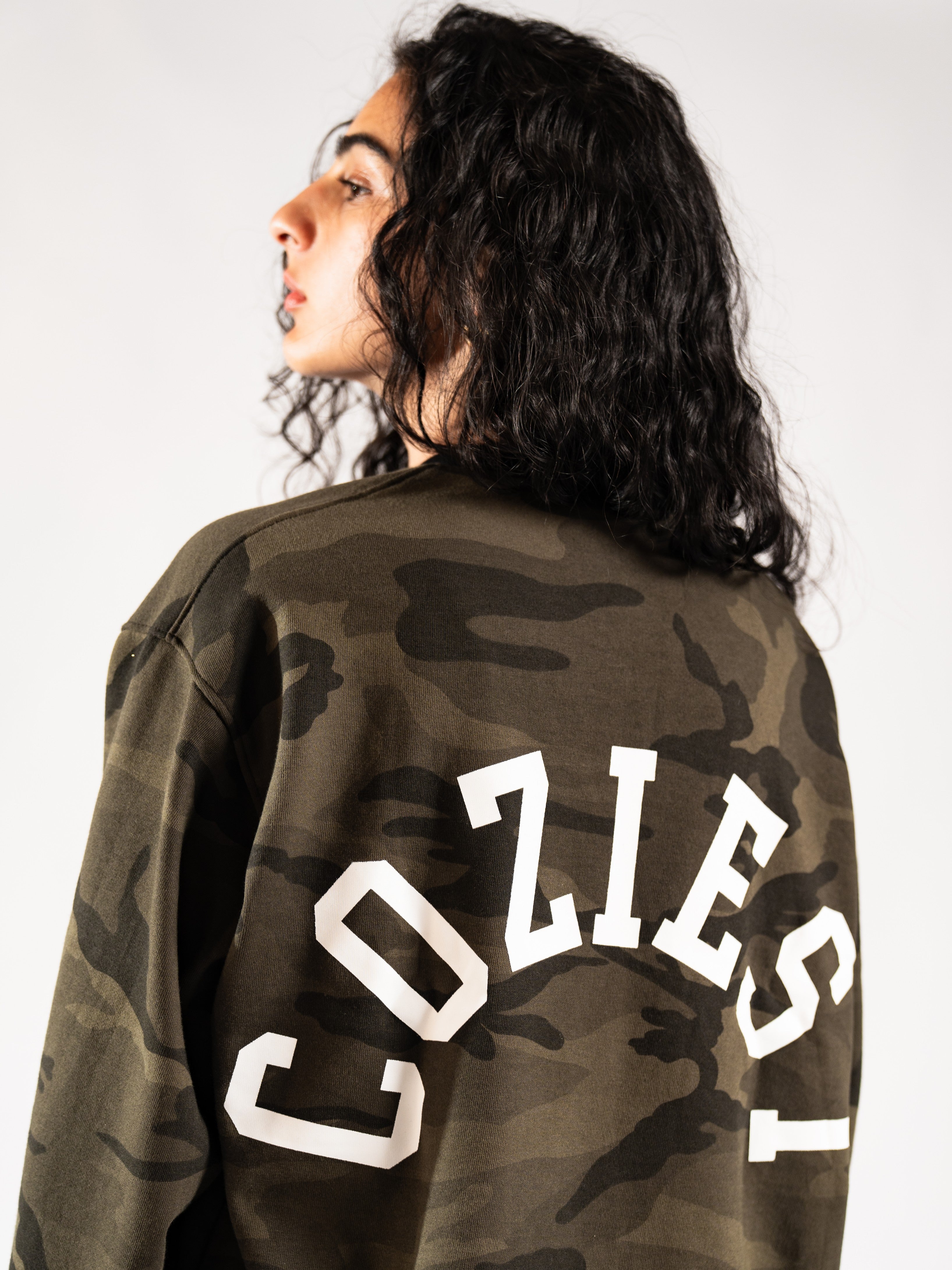 "Subtle Camo" in Moss Green Longsleeve