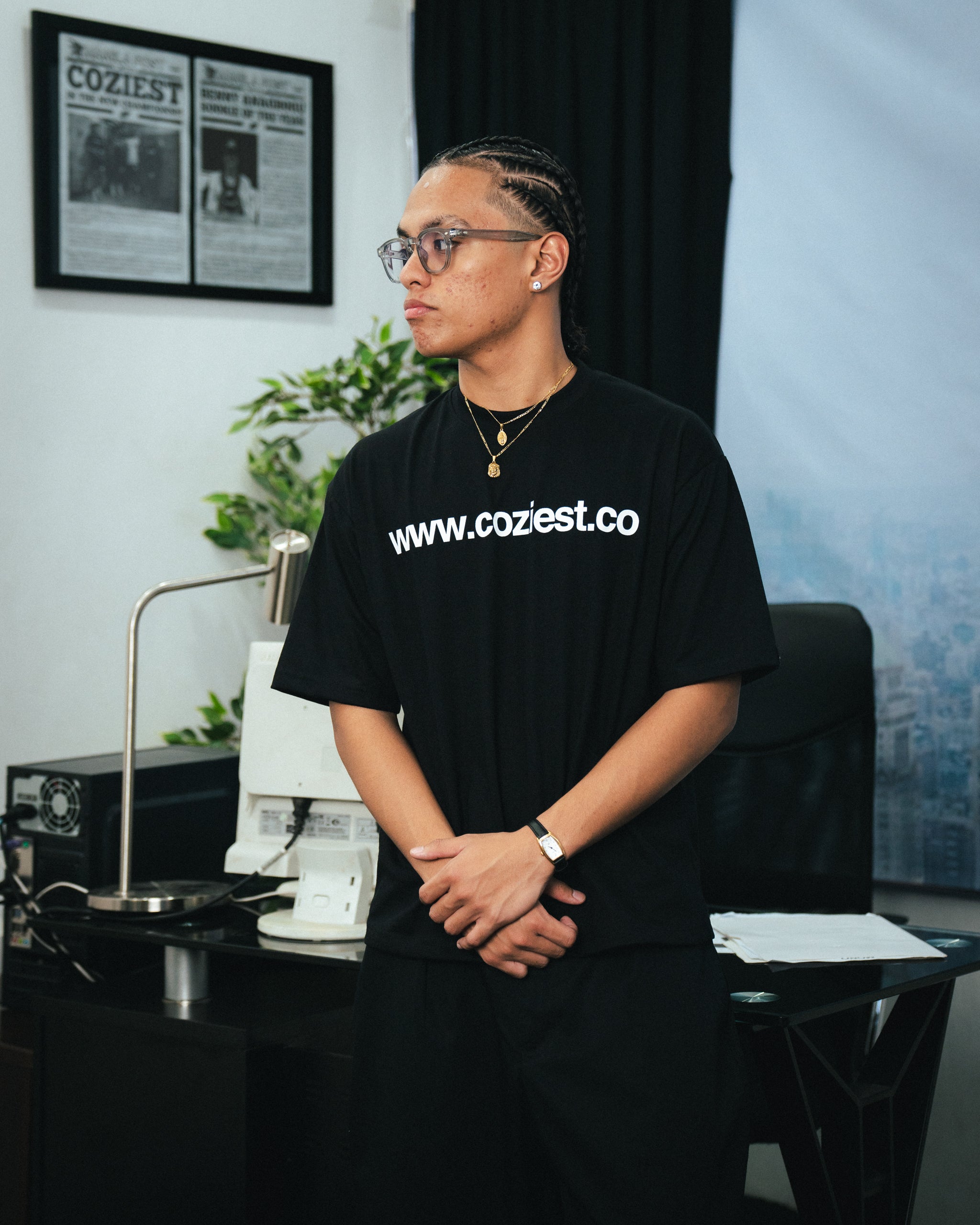 "www" Tee in Black Colorway