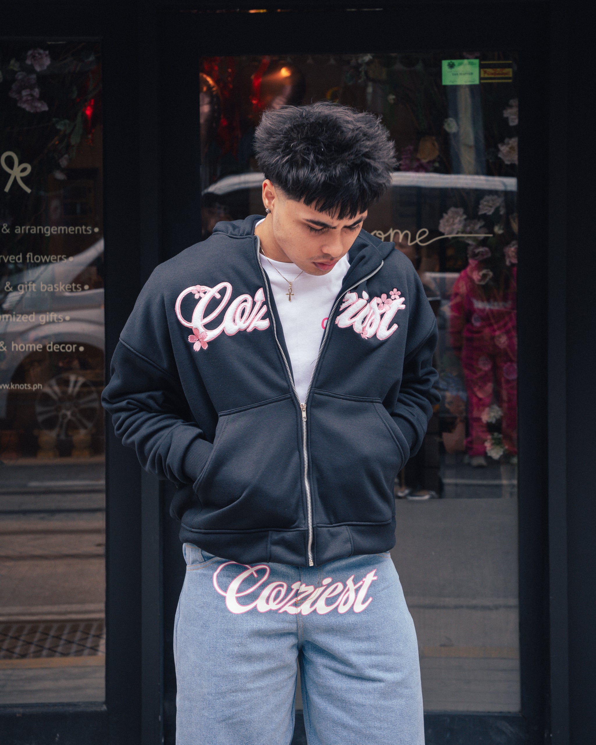 "Sakura" Zip Hoodie