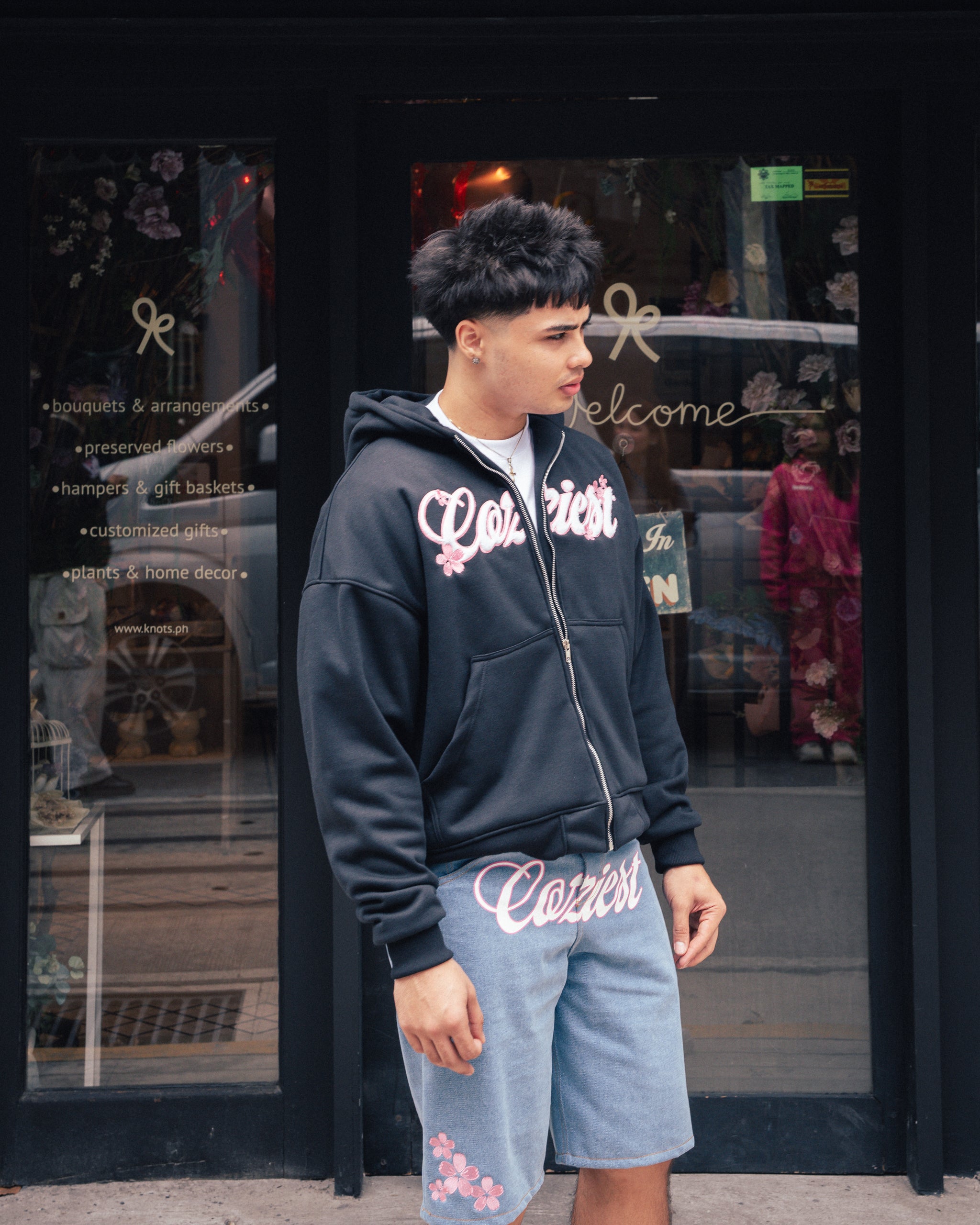 "Sakura" Zip Hoodie