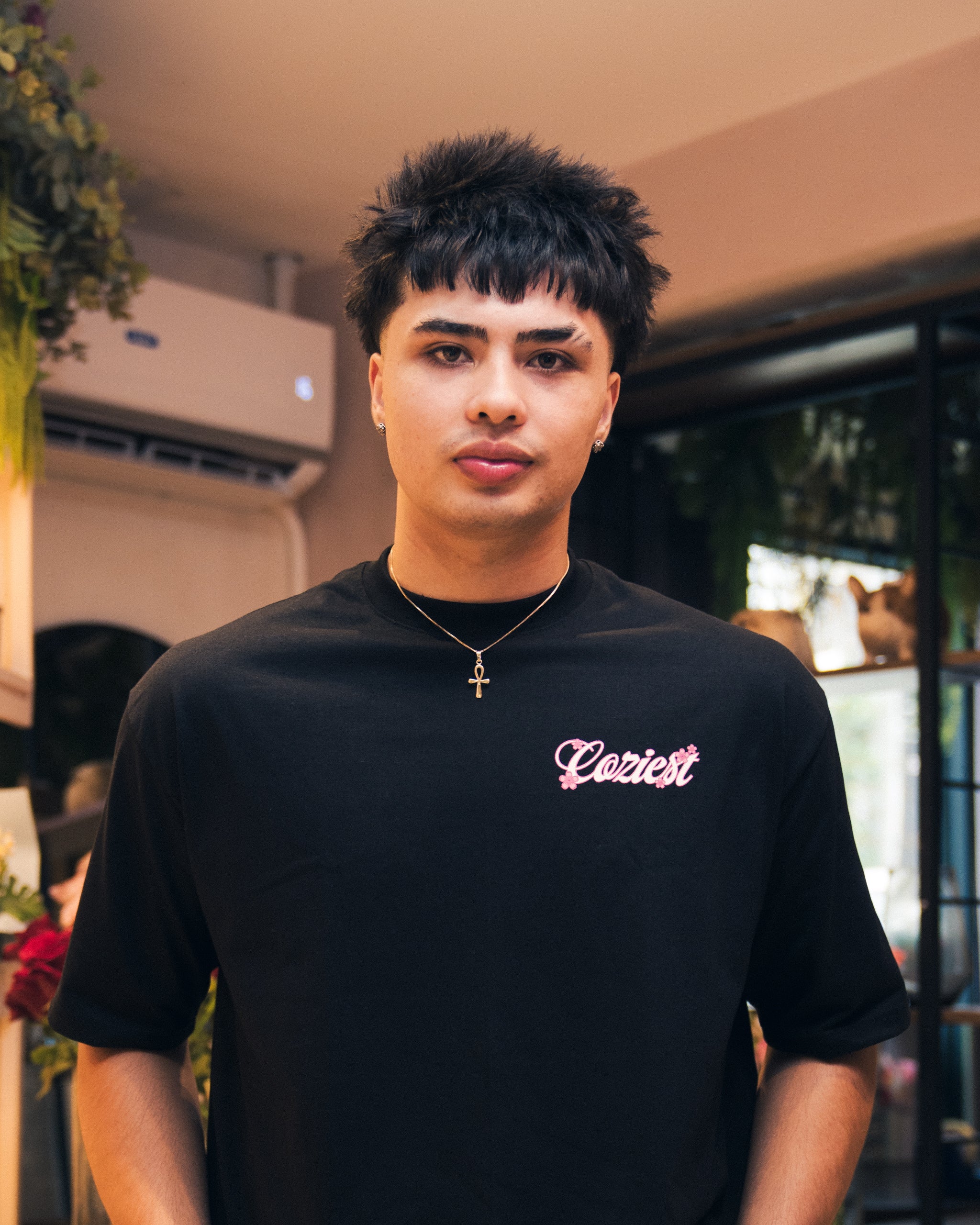 "Sakura" Tee in Black Colorway