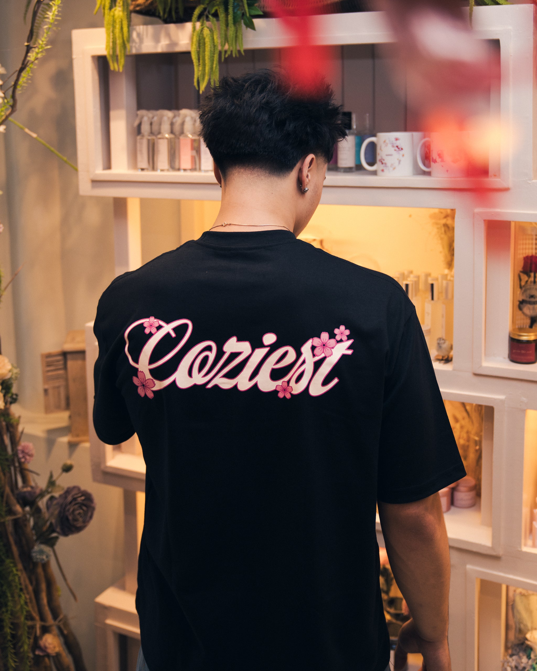 "Sakura" Tee in Black Colorway