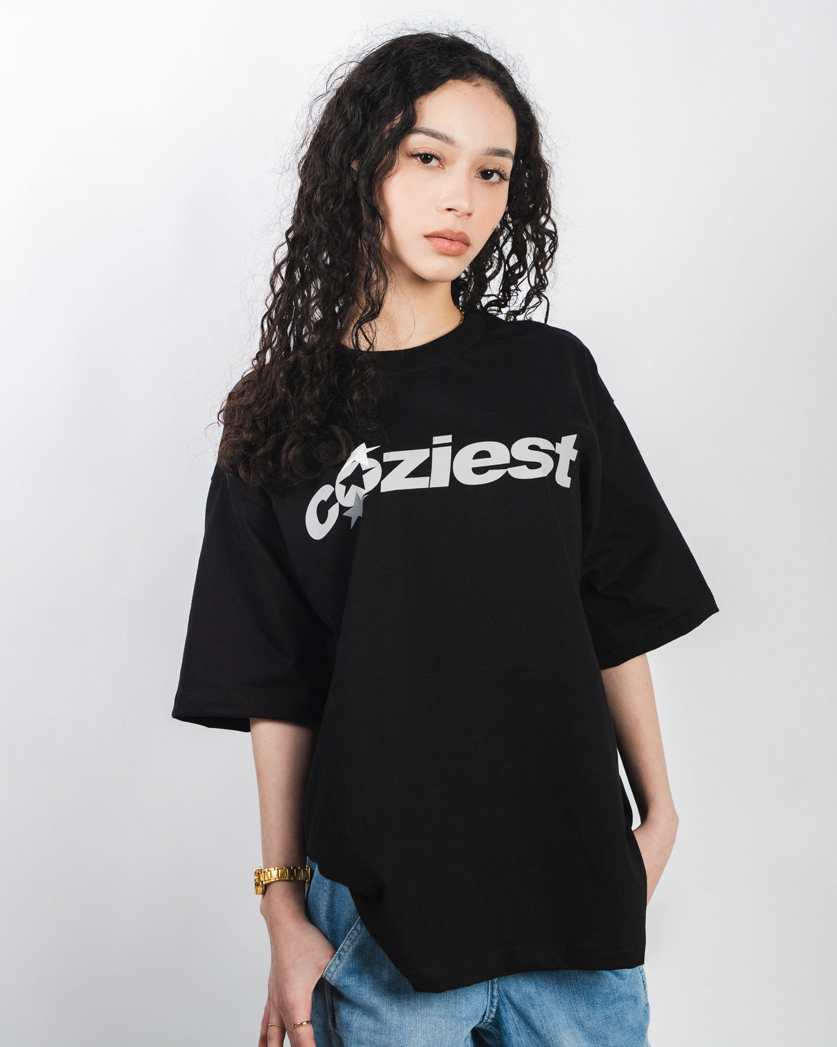 "Tri-Star" Tee in Black