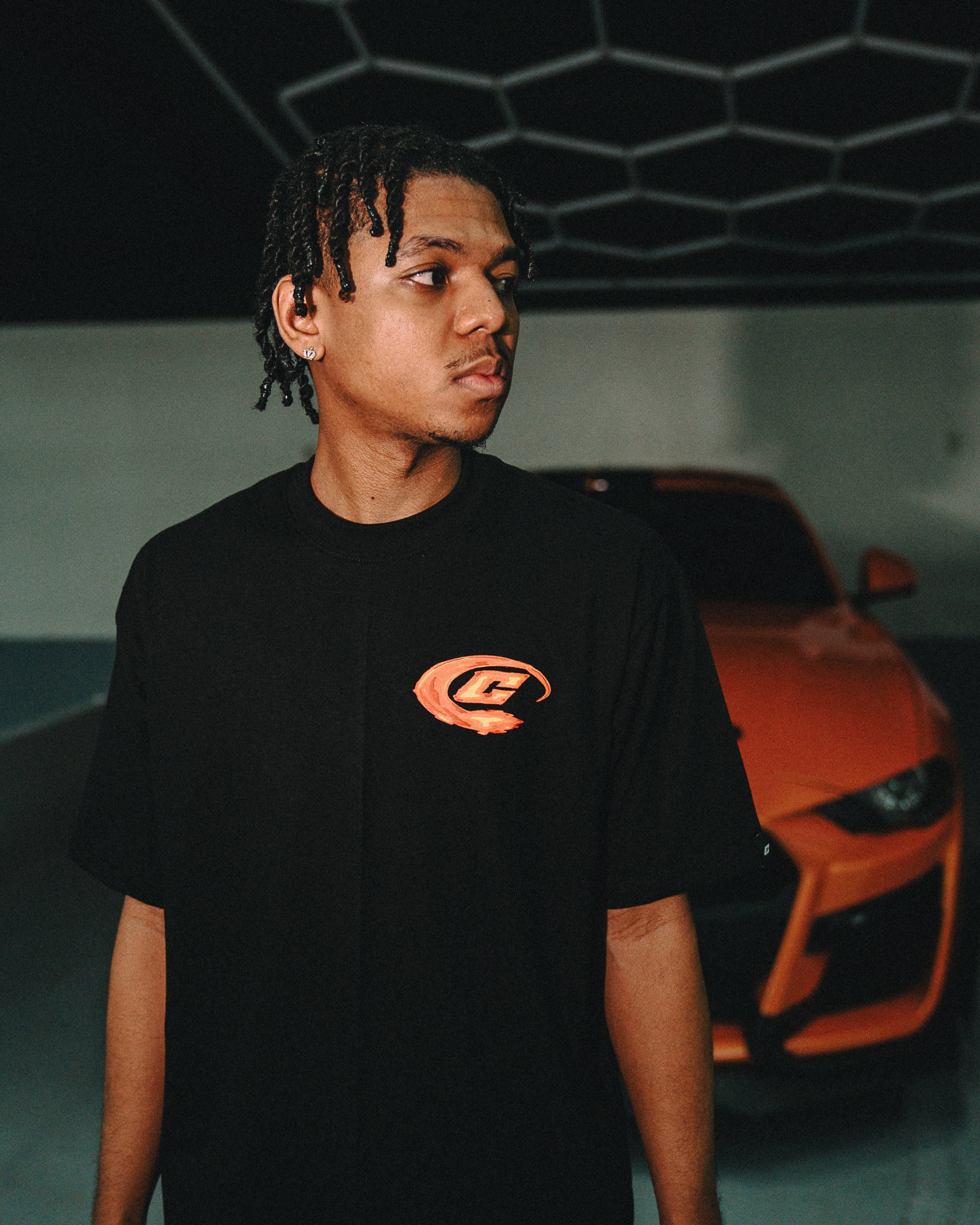 "Fuego" Tee in Black Colorway
