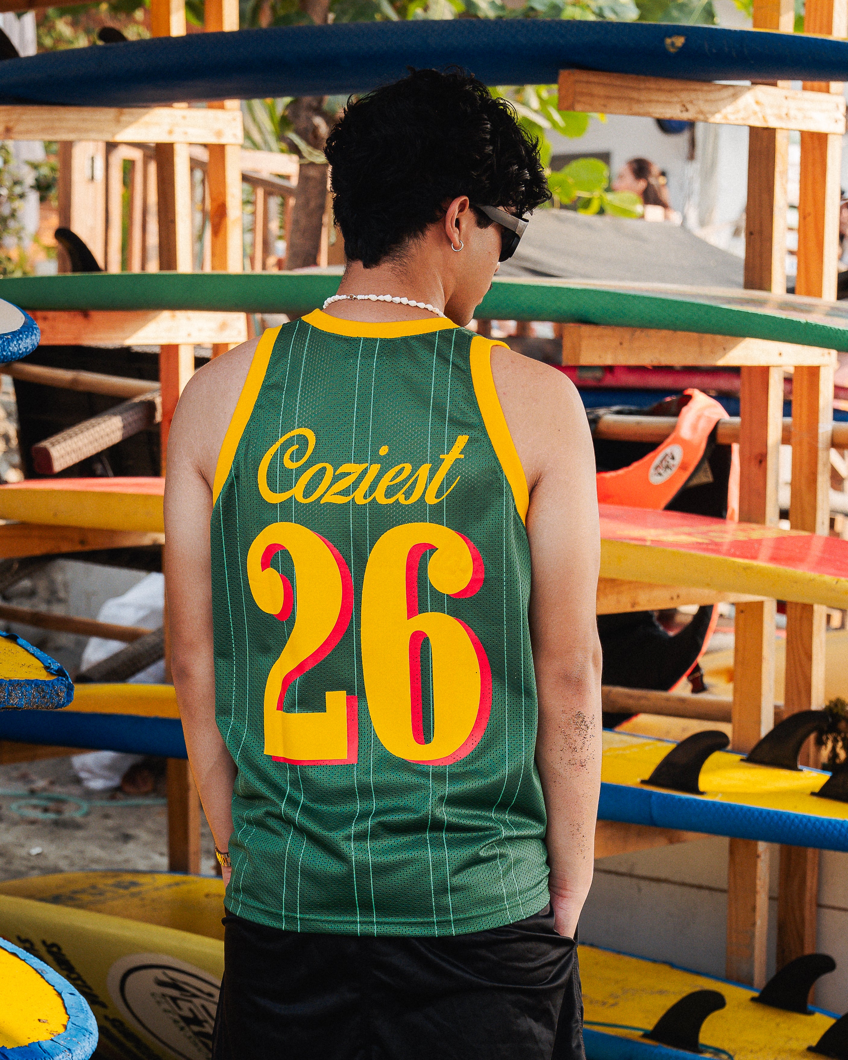 “Summer Jersey” Sando in Green Colorway