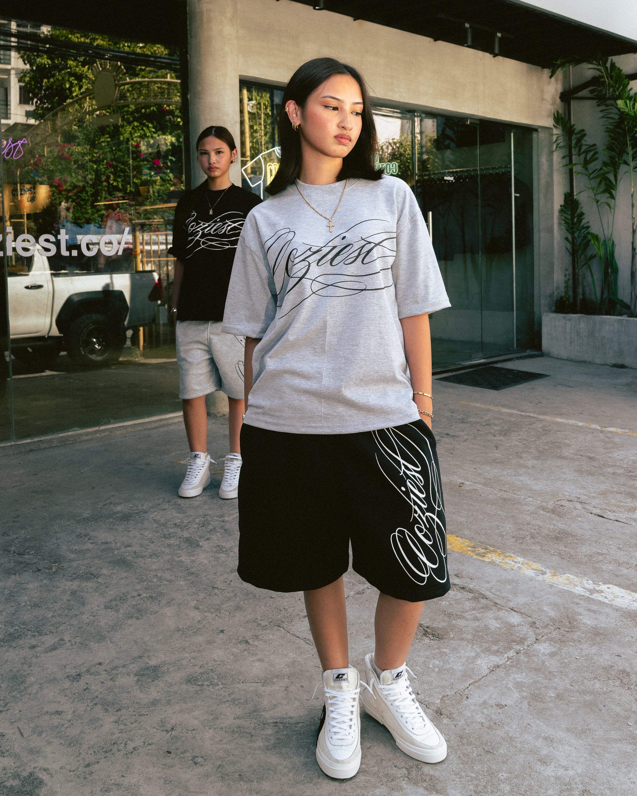 "Ink" Shirt in Black and Heather Gray Colorway