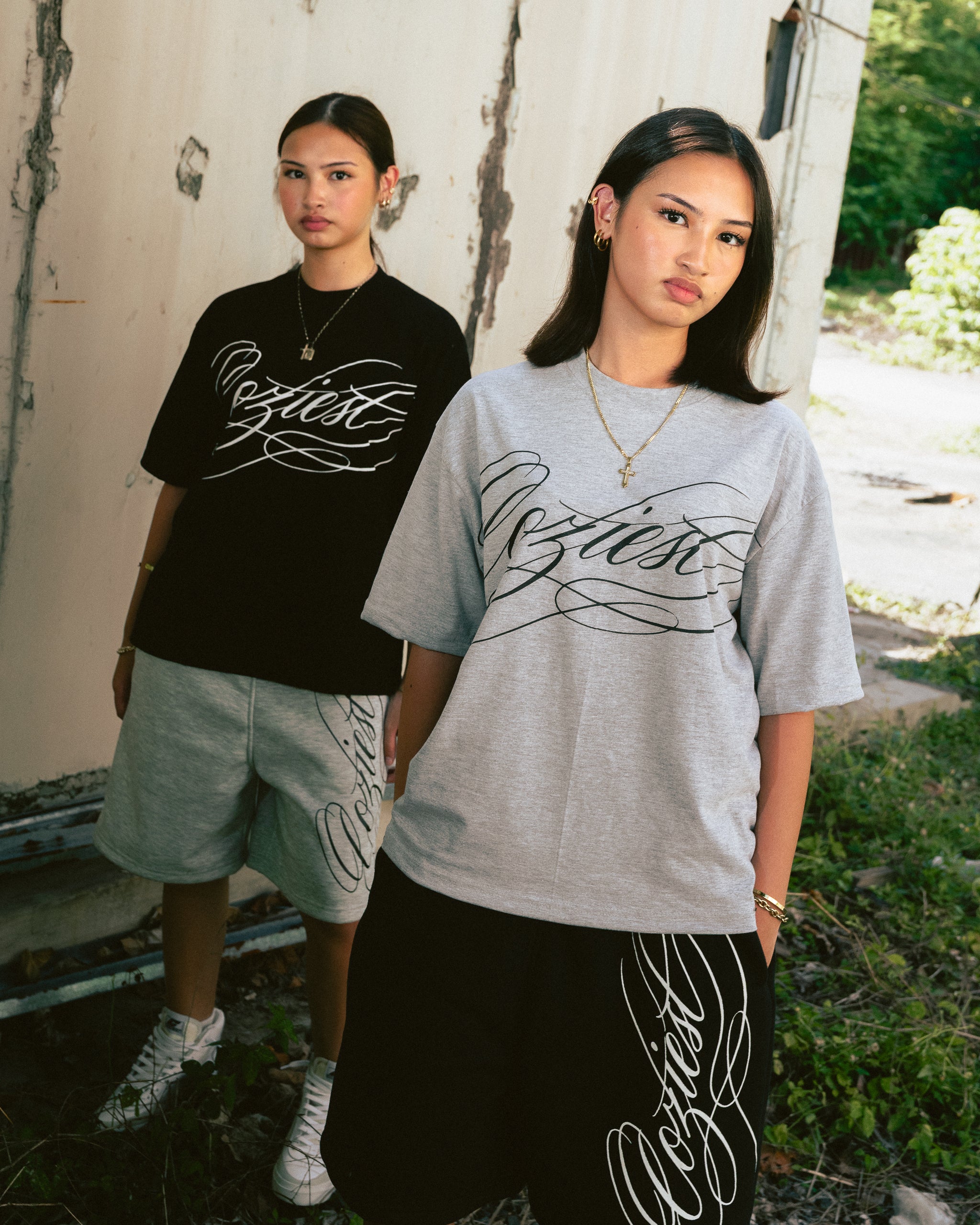 "Ink" Shirt in Black and Heather Gray Colorway