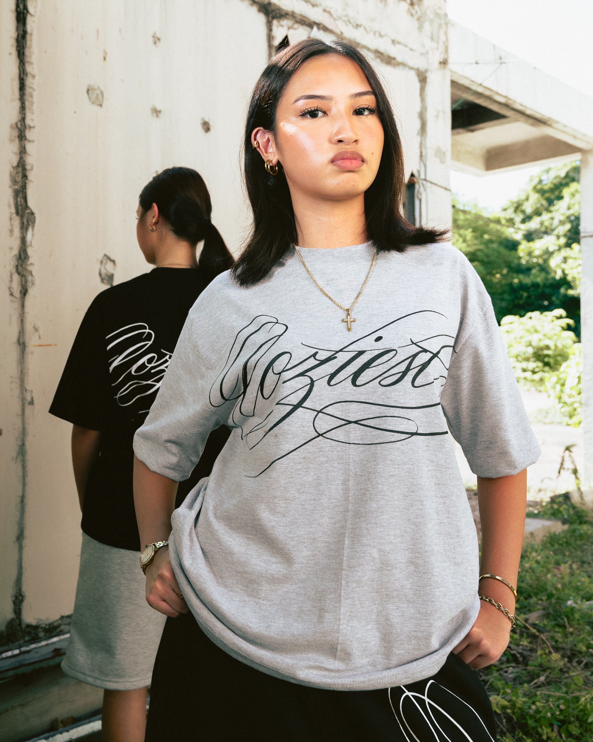 "Ink" Shirt in Black and Heather Gray Colorway
