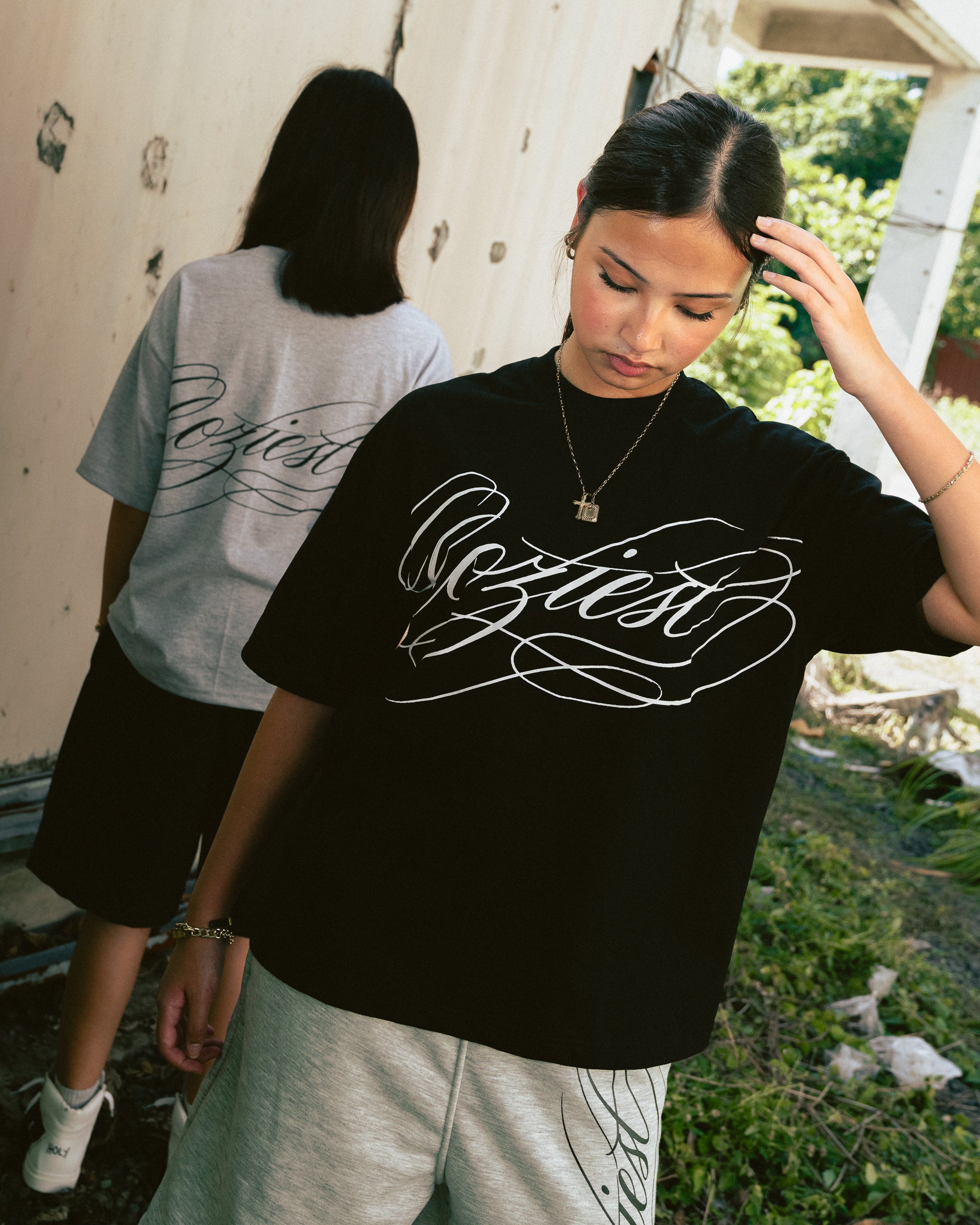 "Ink" Shirt in Black and Heather Gray Colorway