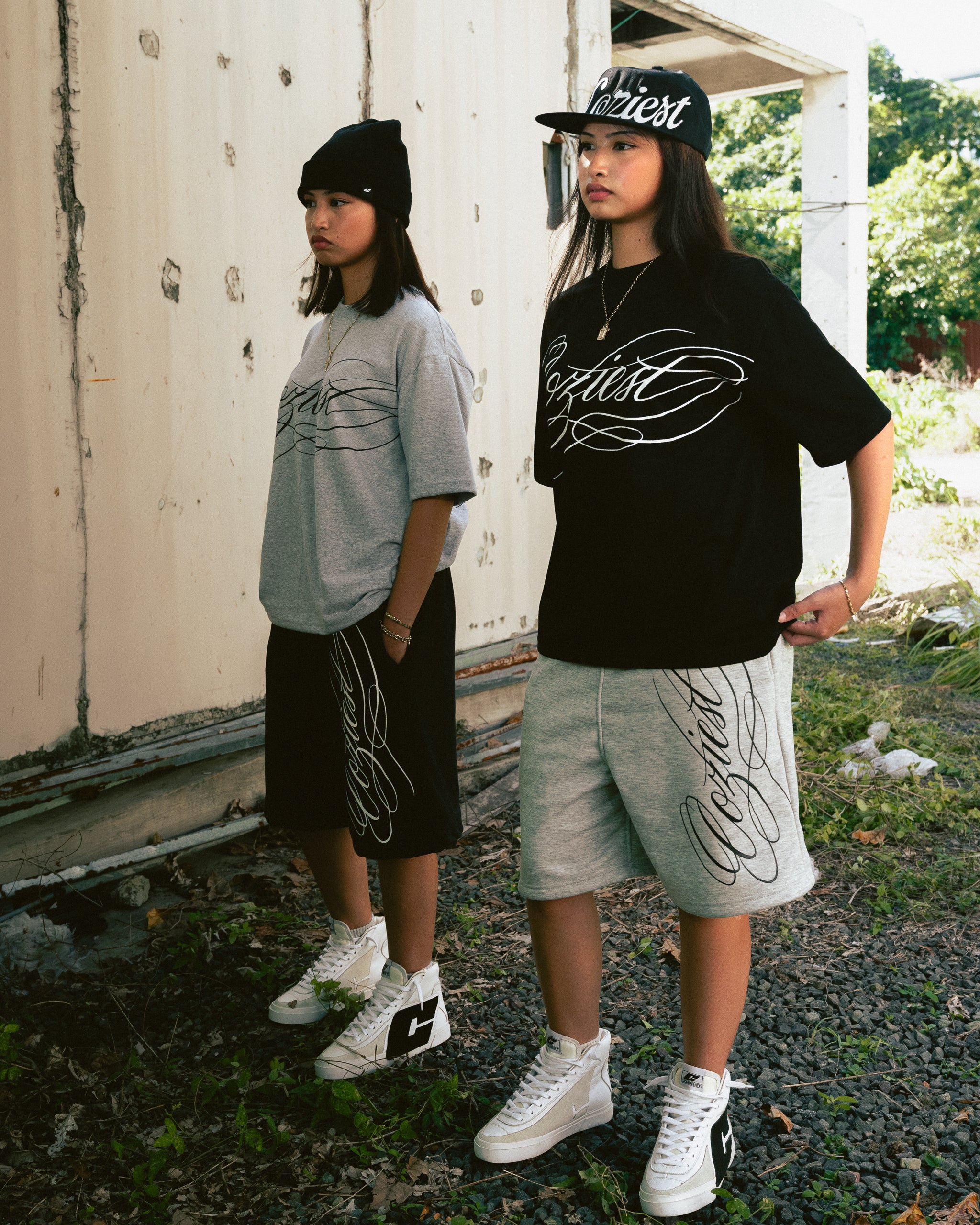 "Ink" Shirt in Black and Heather Gray Colorway