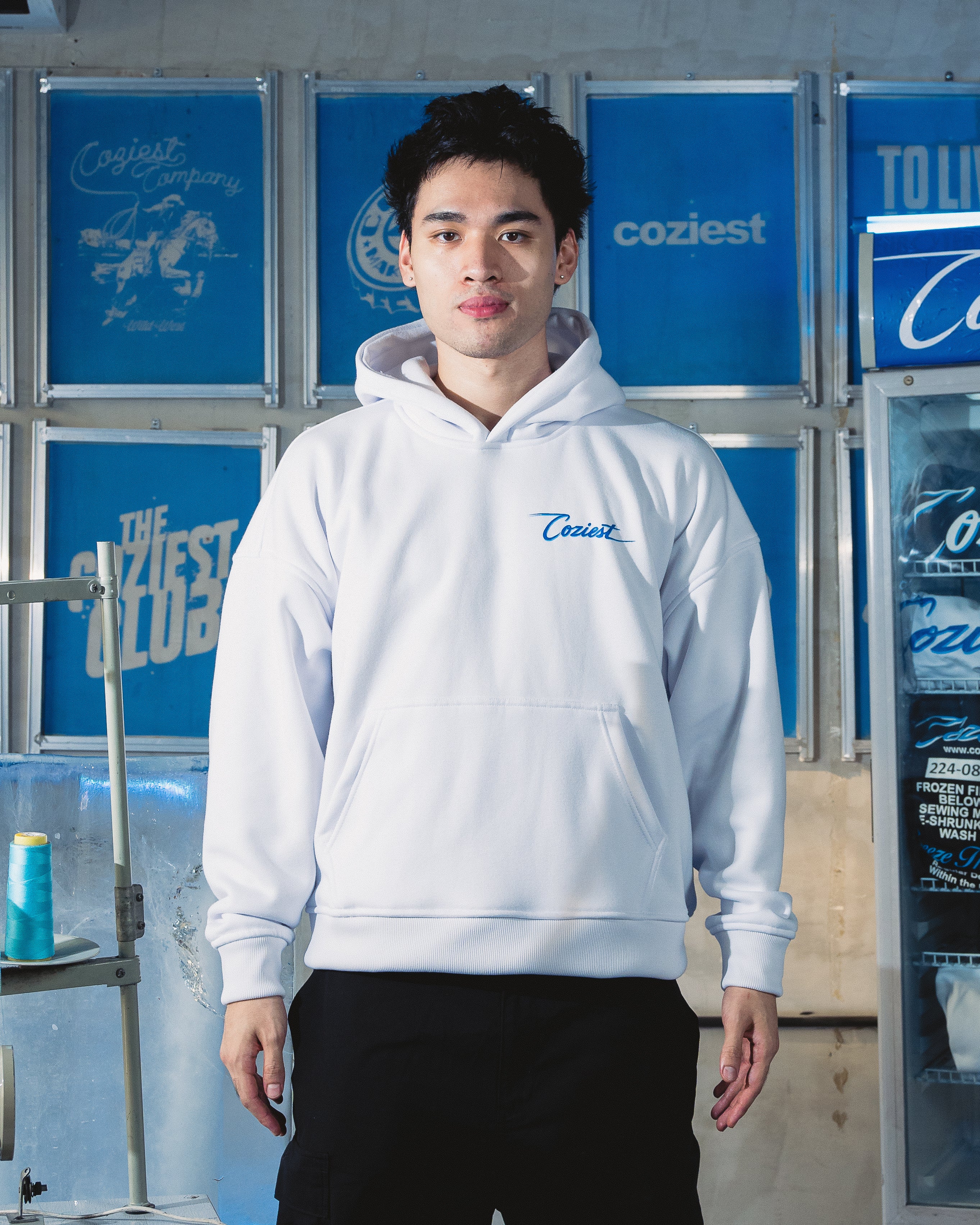"Dealer OL Logo" Hoodie in White Colorway