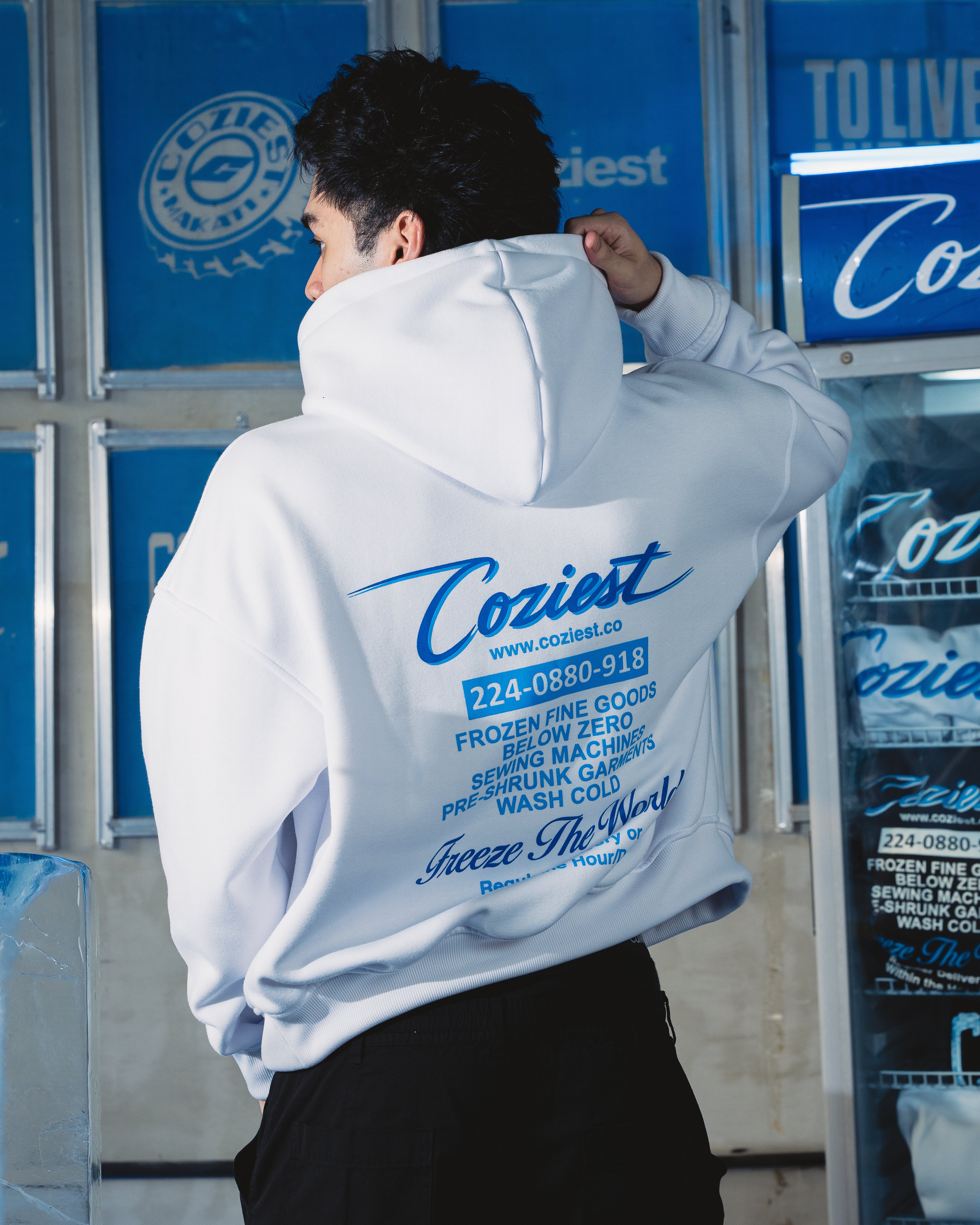 "Dealer OL Logo" Hoodie in White Colorway