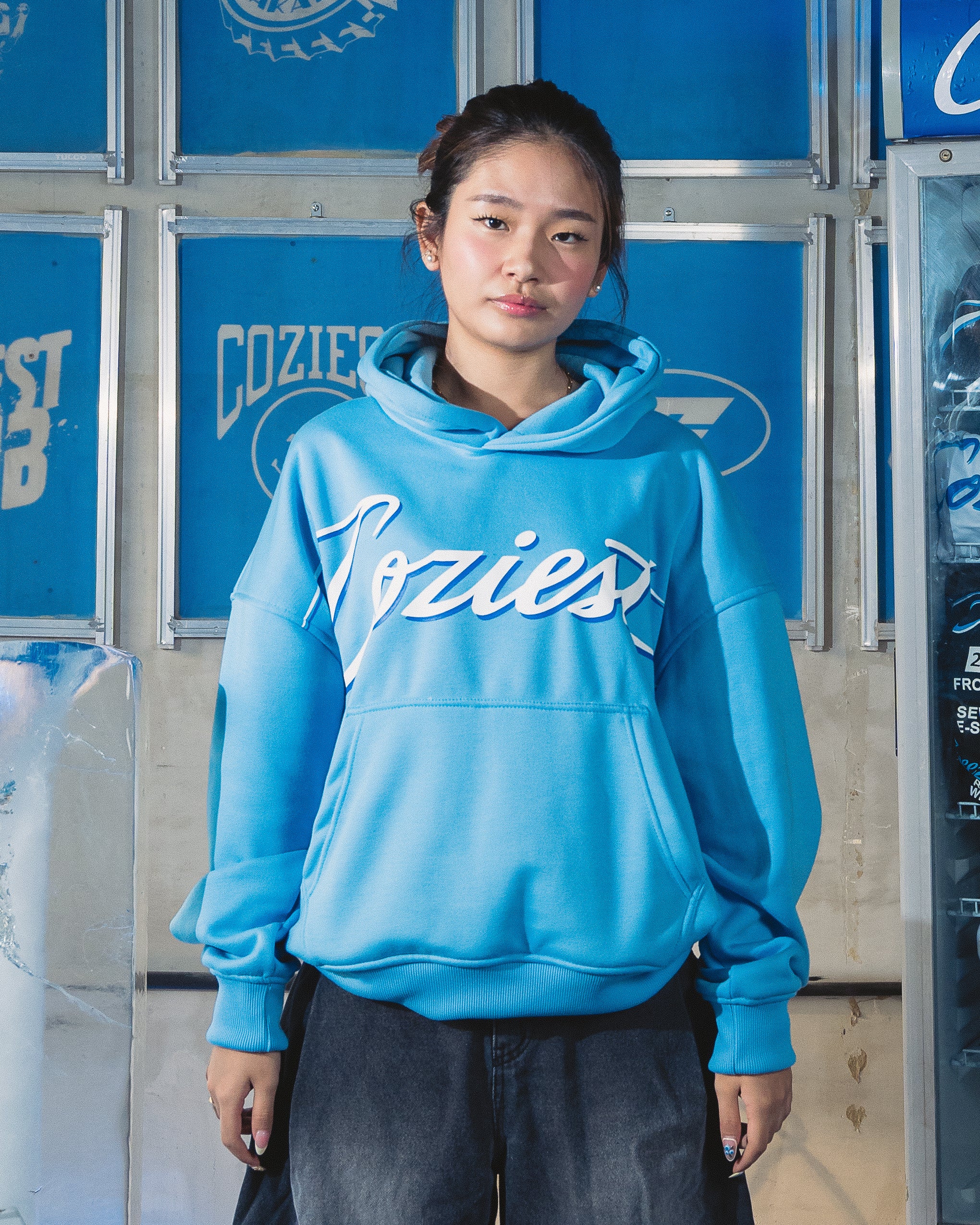 "Dealer OL Logo" Hoodie in Sky Blue Colorway