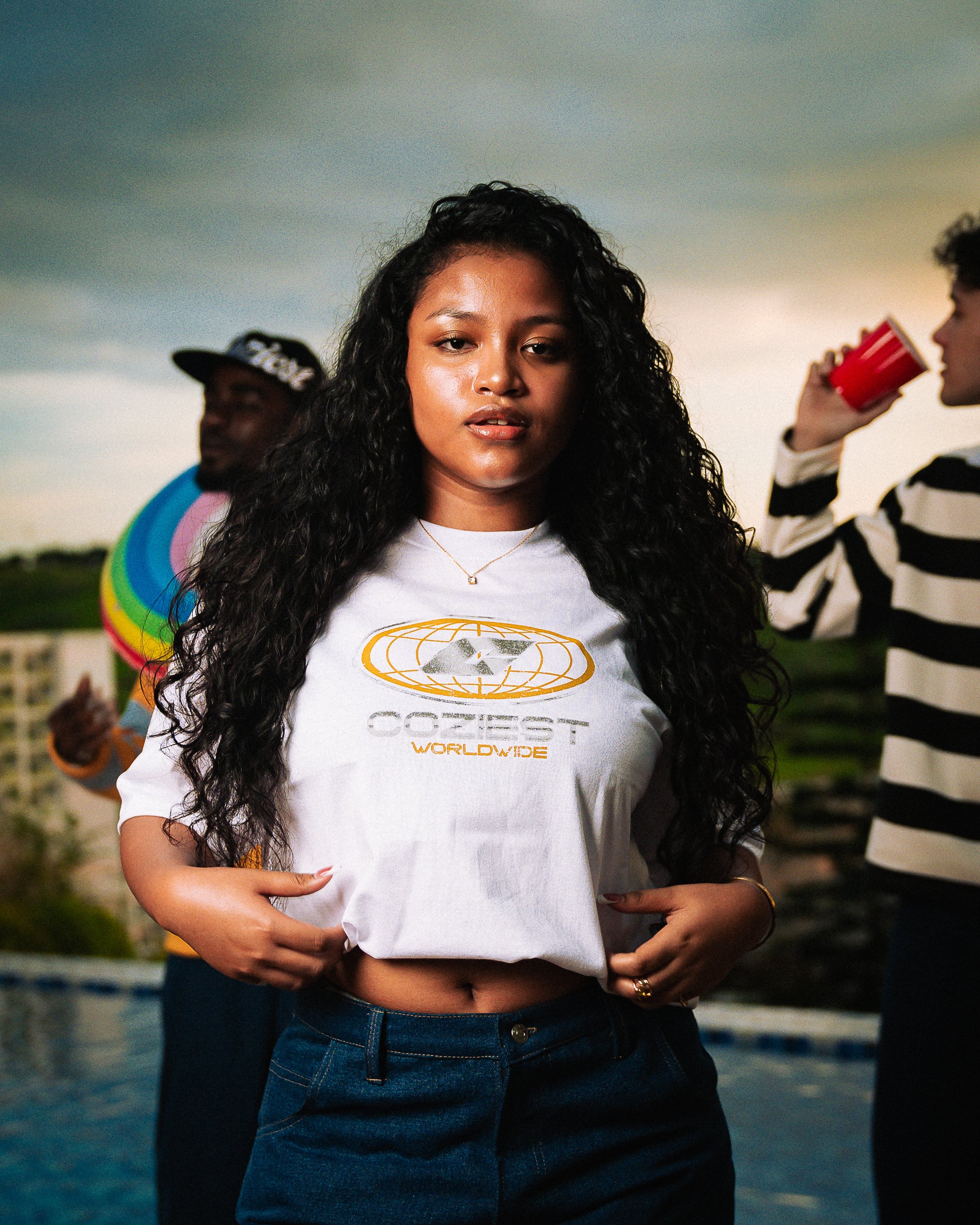 "Wu" Tee in White Colorway