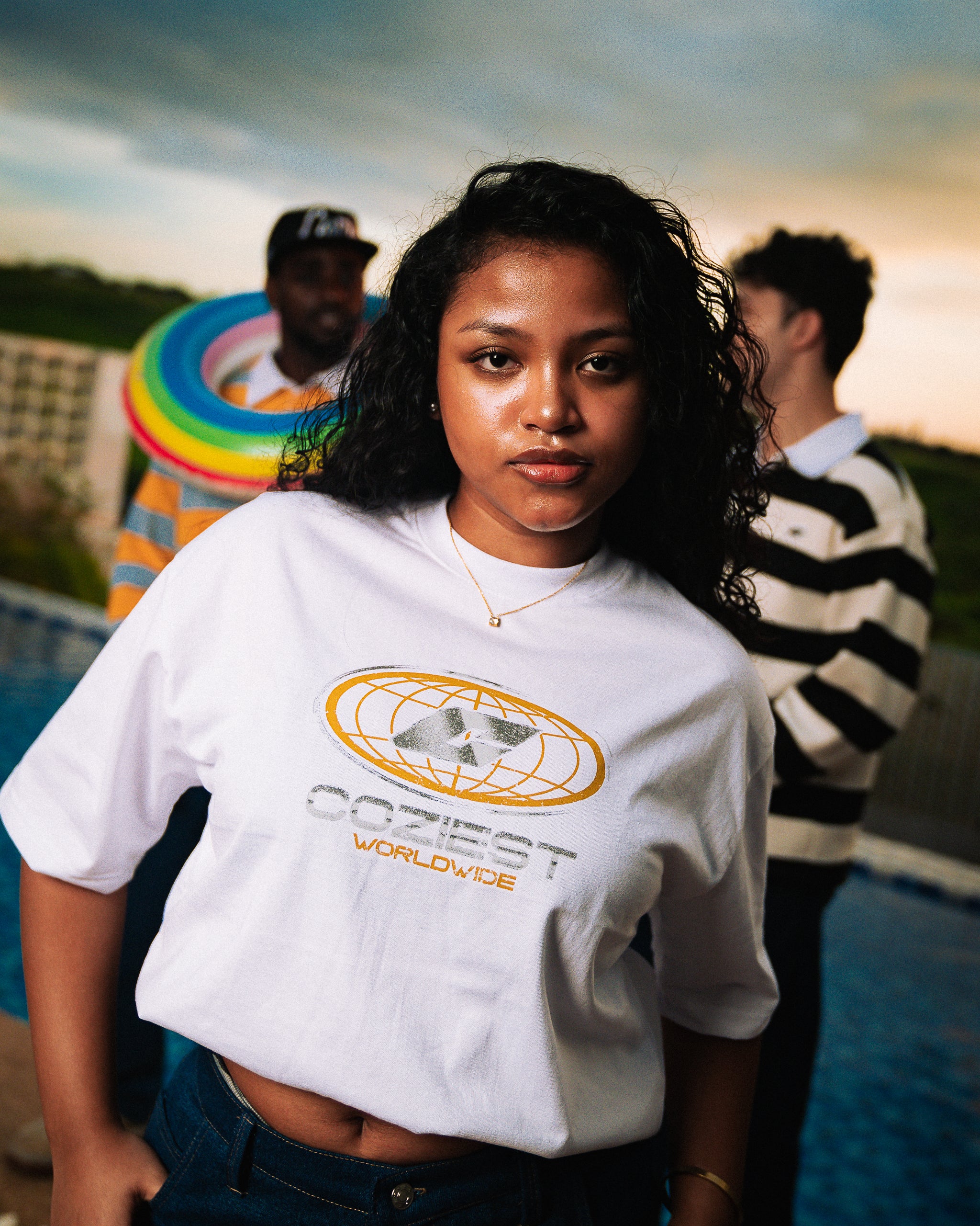 "Wu" Tee in White Colorway