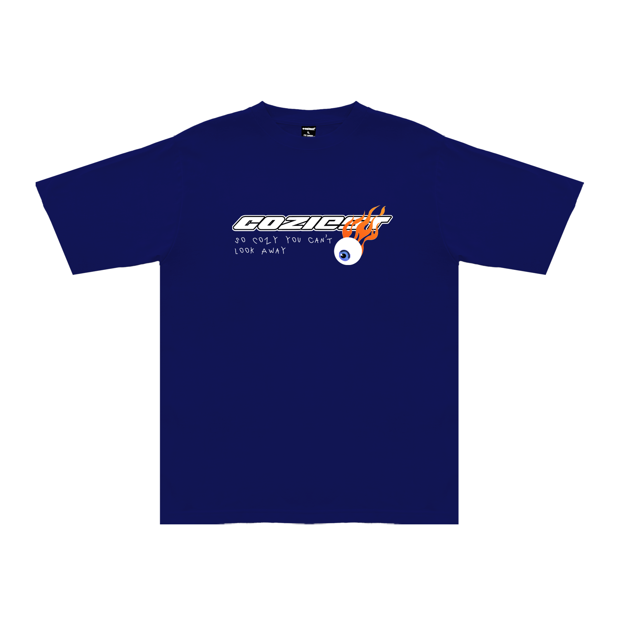 "Eyes" Tee in Navy Blue Colorway