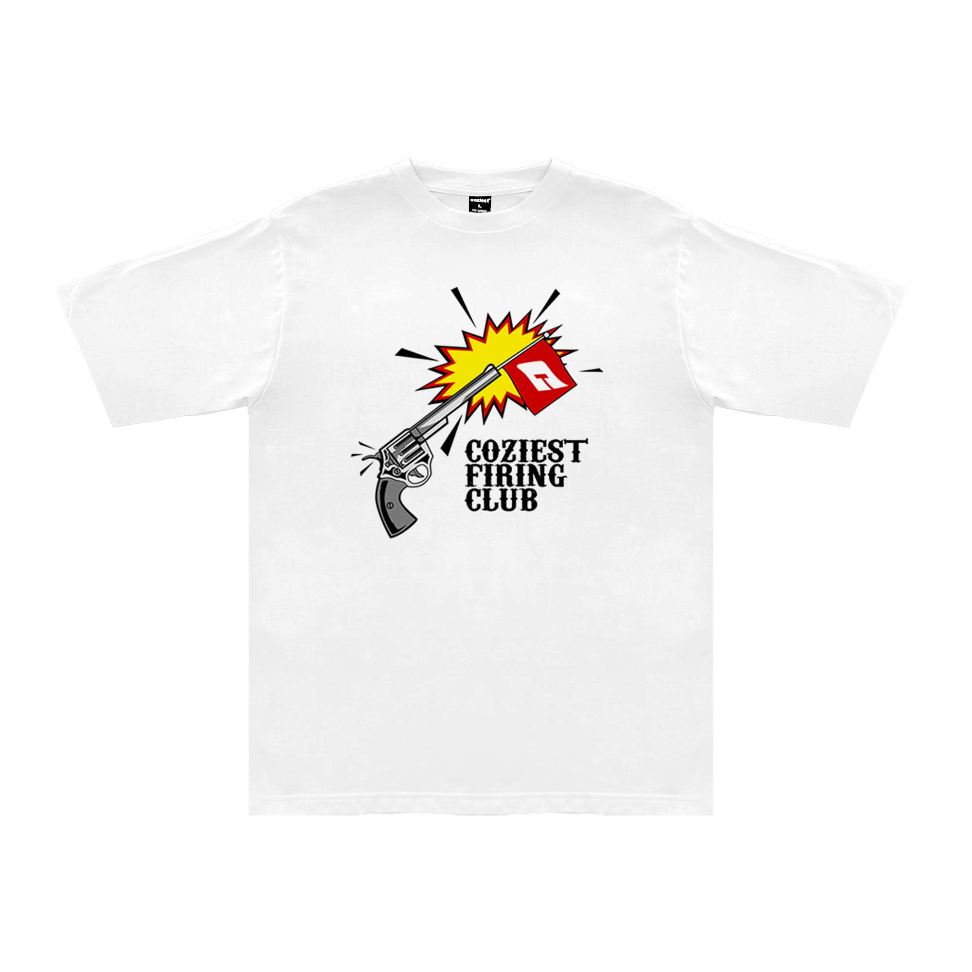 "Fire Squad" Tee in White Colorway
