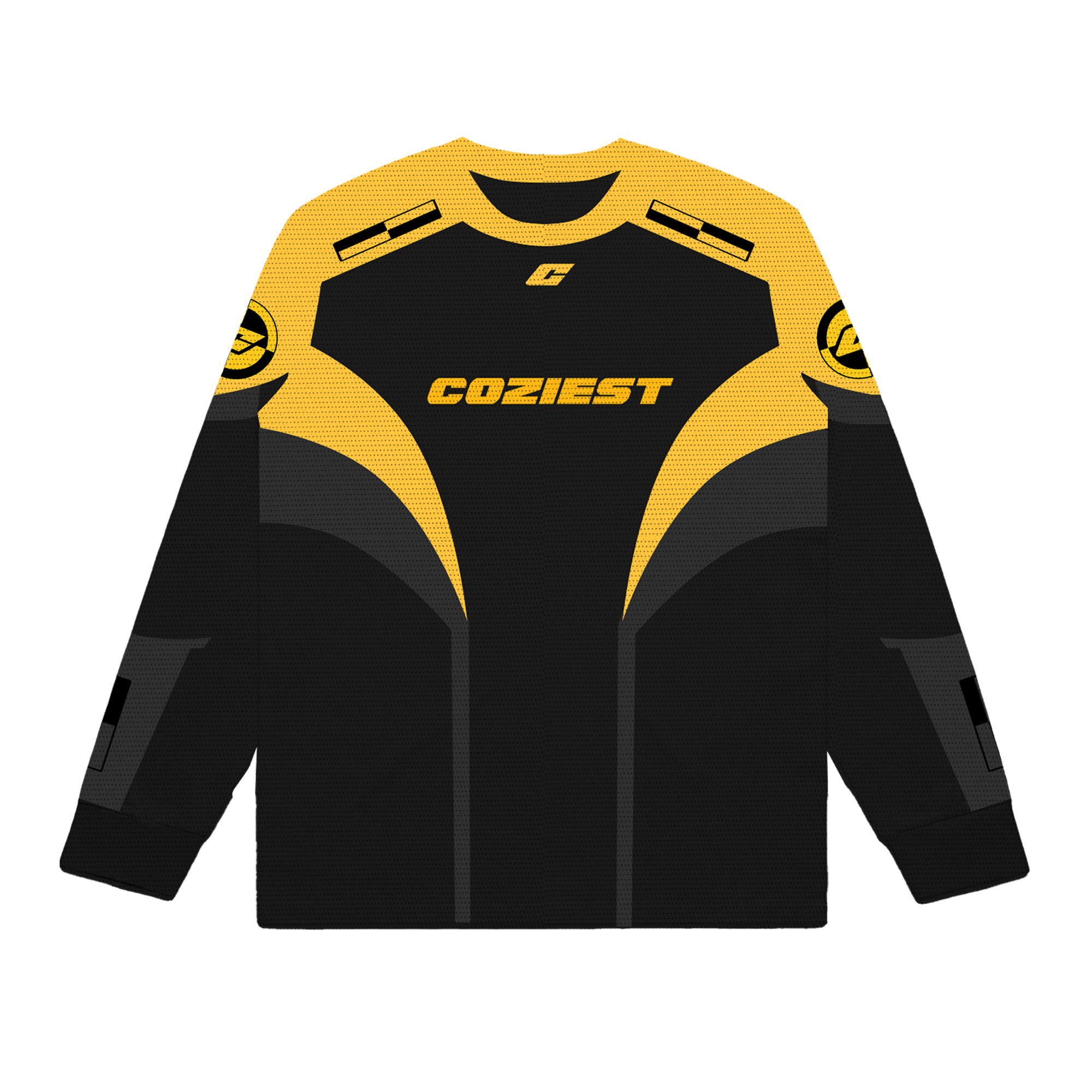 "Flacko Sublimated" Long-sleeve in Black and Yellow Colorway