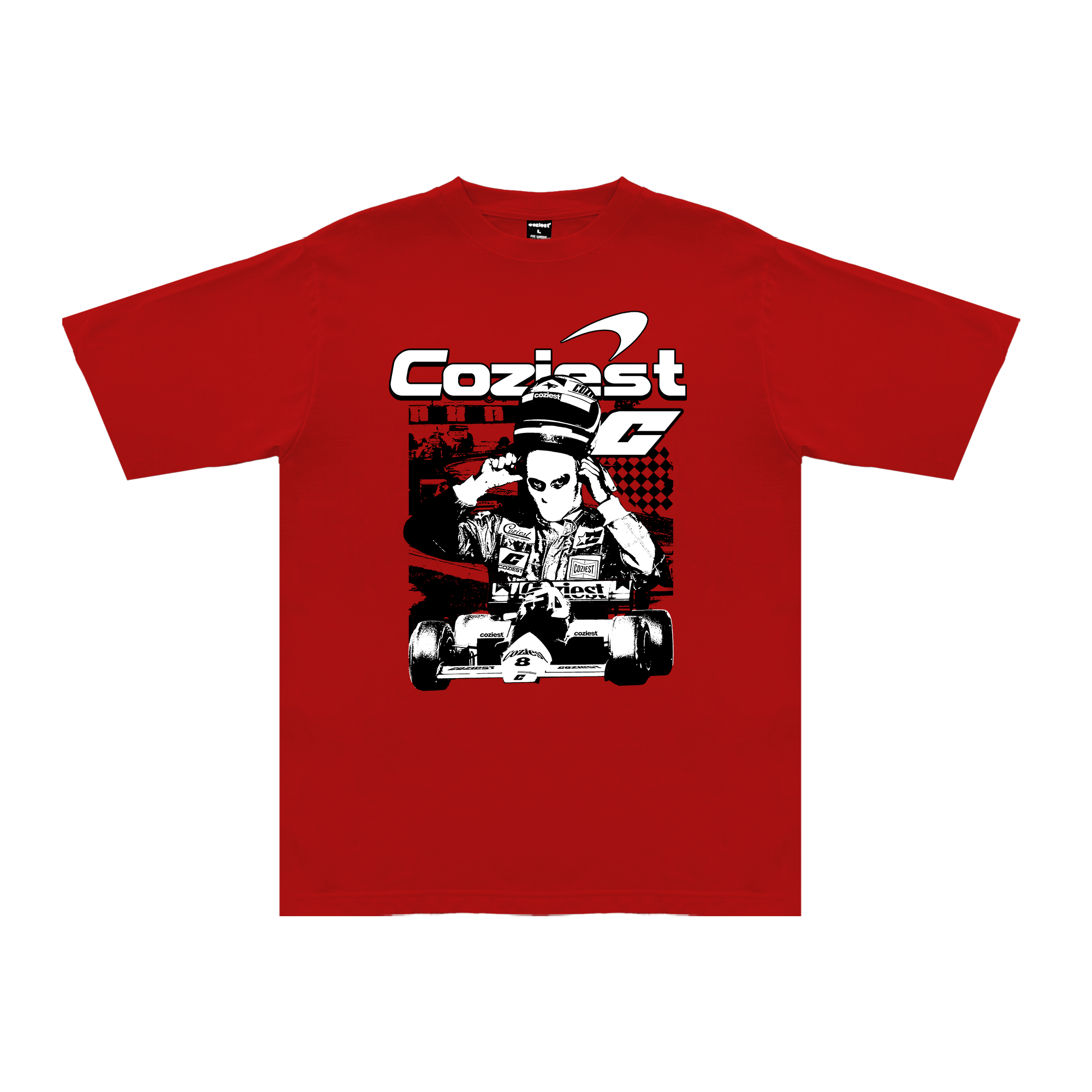 "Formula" Tee in Red Colorway