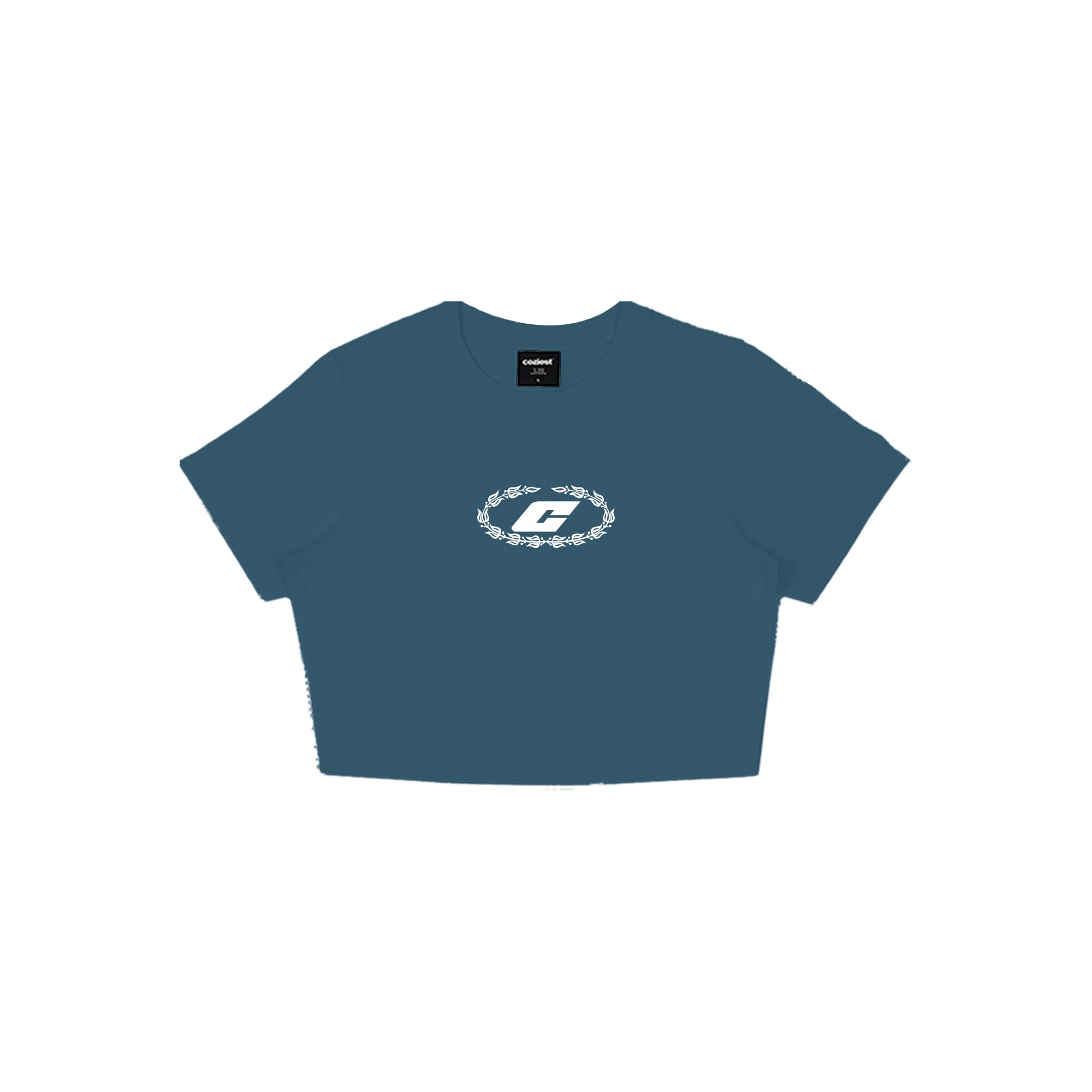 "The Fifth" Baby Tee in Blue Colorway