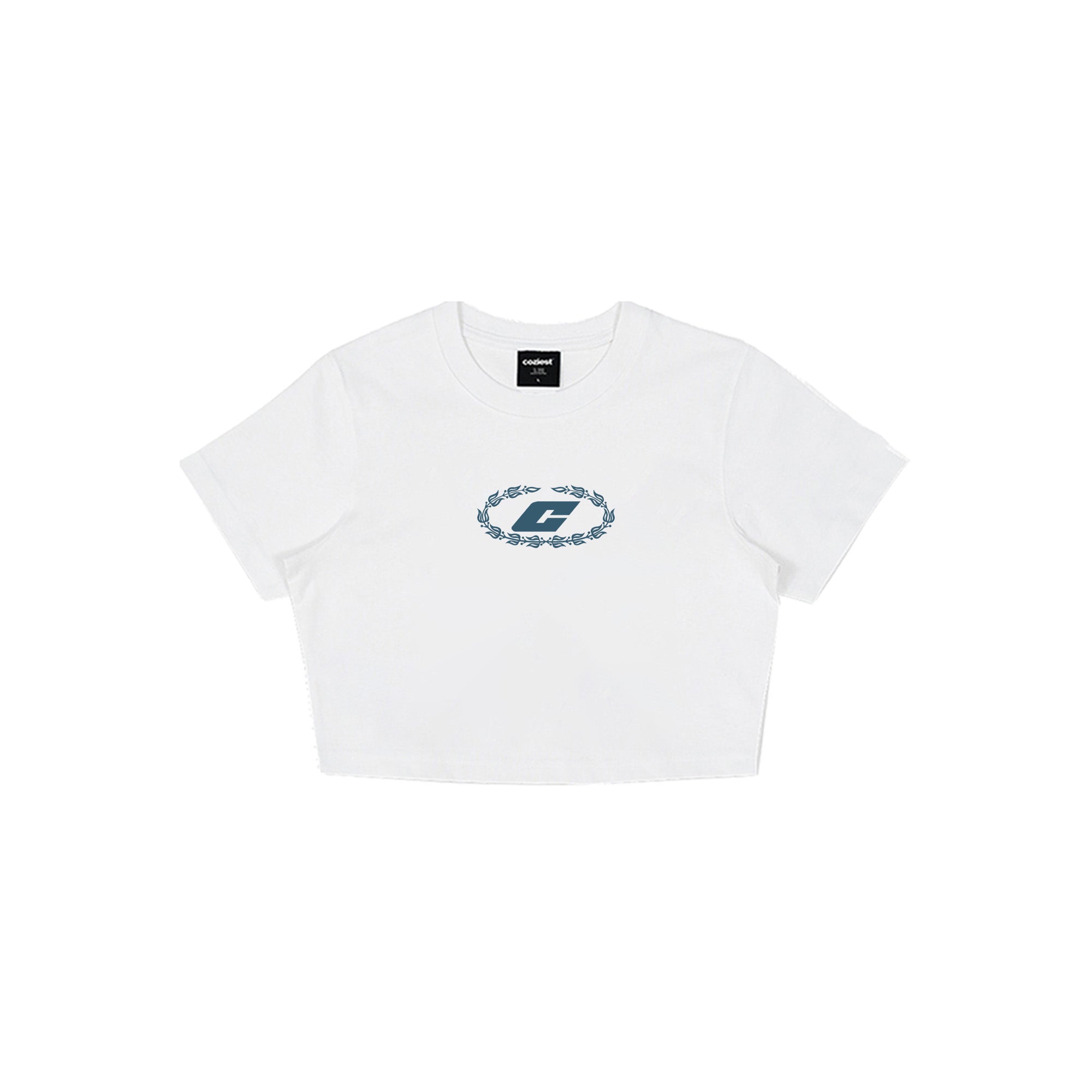 "The Fifth" Baby Tee in White Colorway