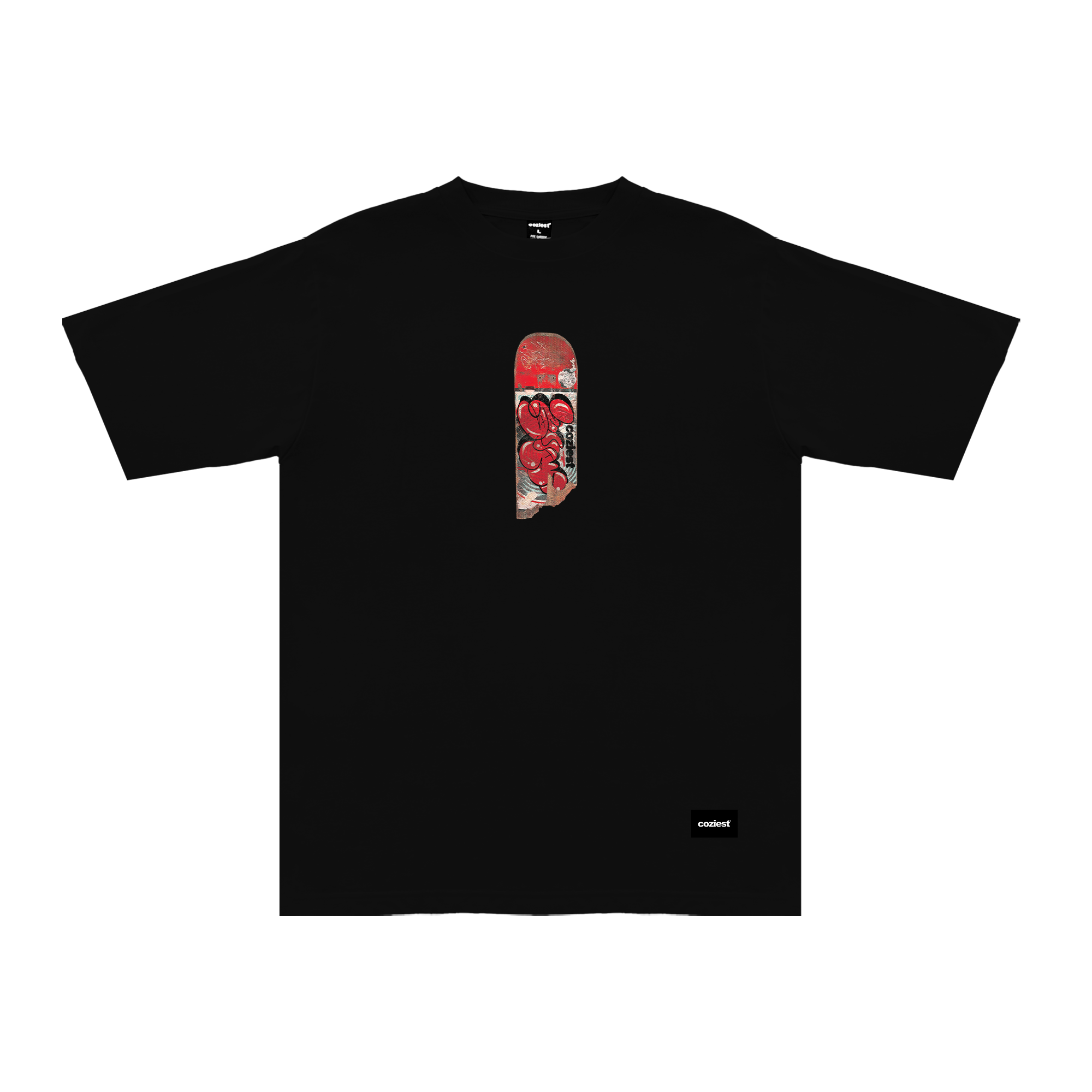 "Sk8" Tee in Black Colorway
