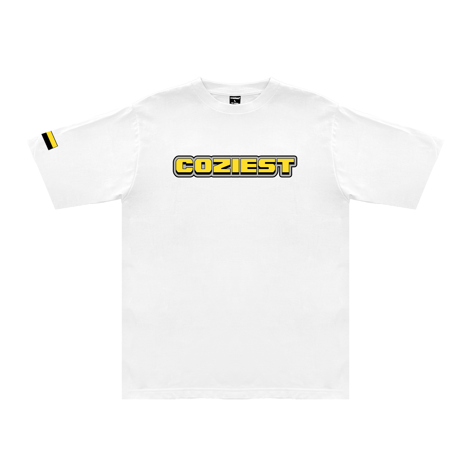 "Buckle" Tee in White Colorway