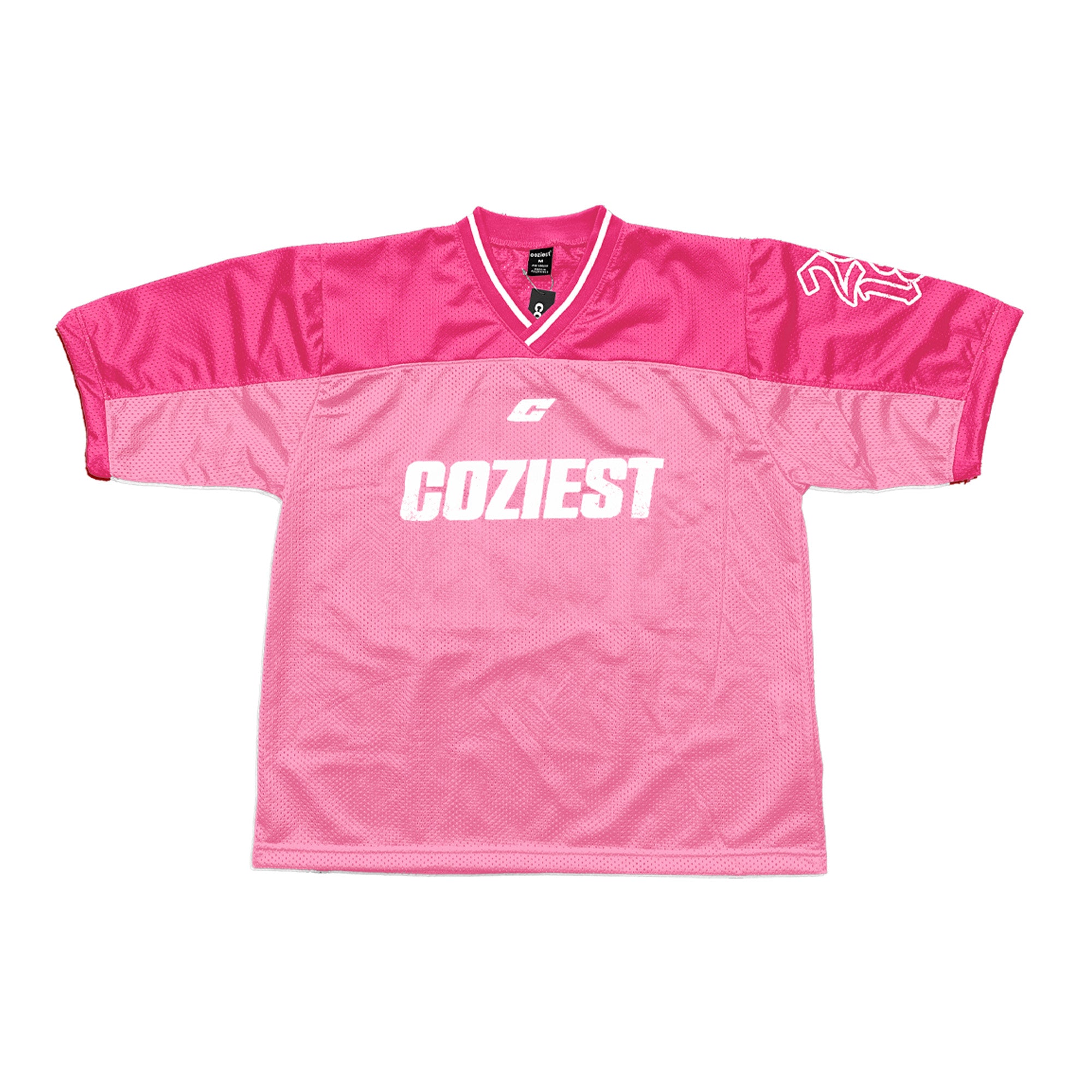 "Retro" Mesh Jersey in Pink Colorway